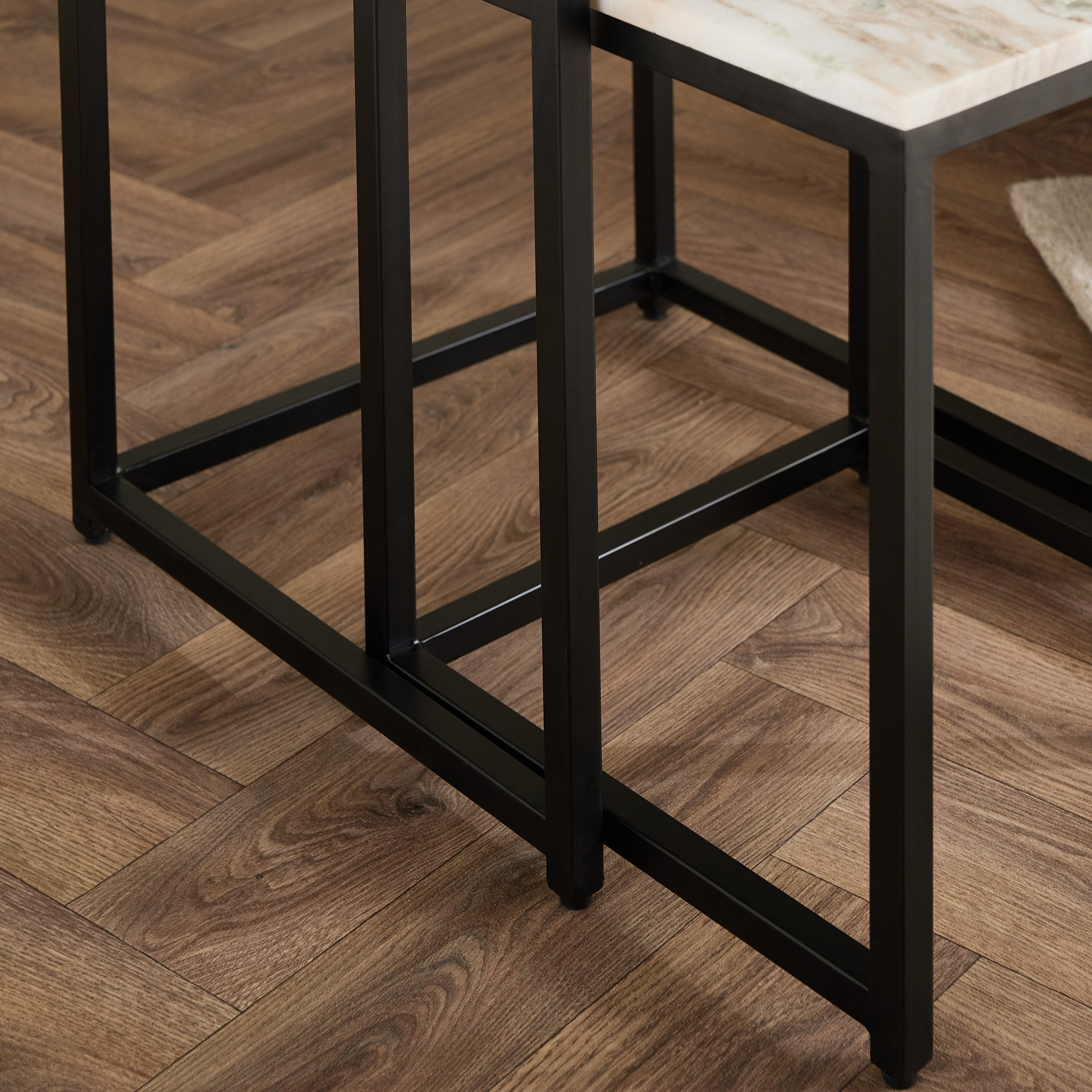 Cavon Vista Genuine Marble Top Nest of Tables - Set of 2-hbxfurniture-livingroom-nestingtables-image-5
