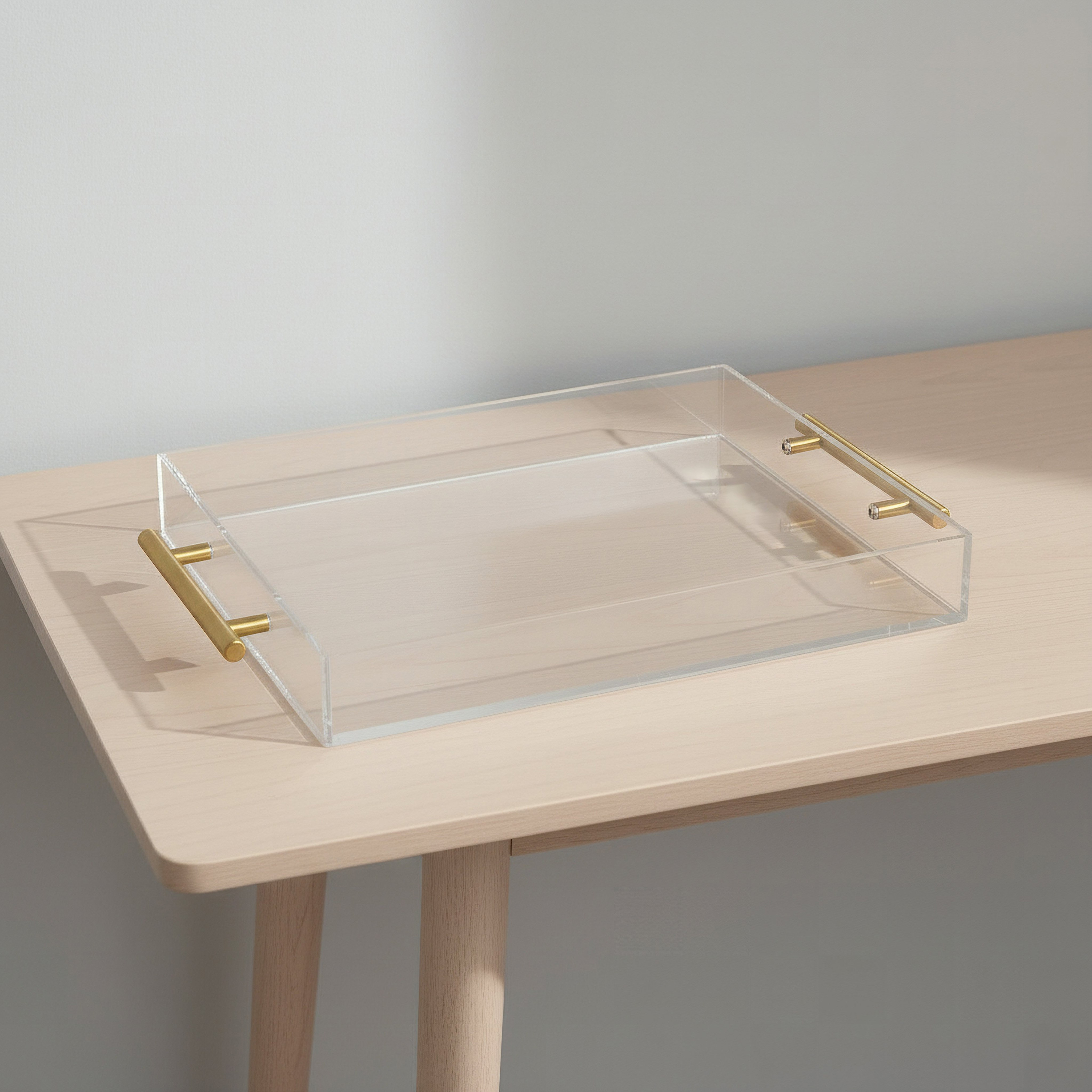 Bella Acrylic Serving Tray - 43x28x5 cm-hbxdecorandfurnishings-tabletop-serveware-image-1