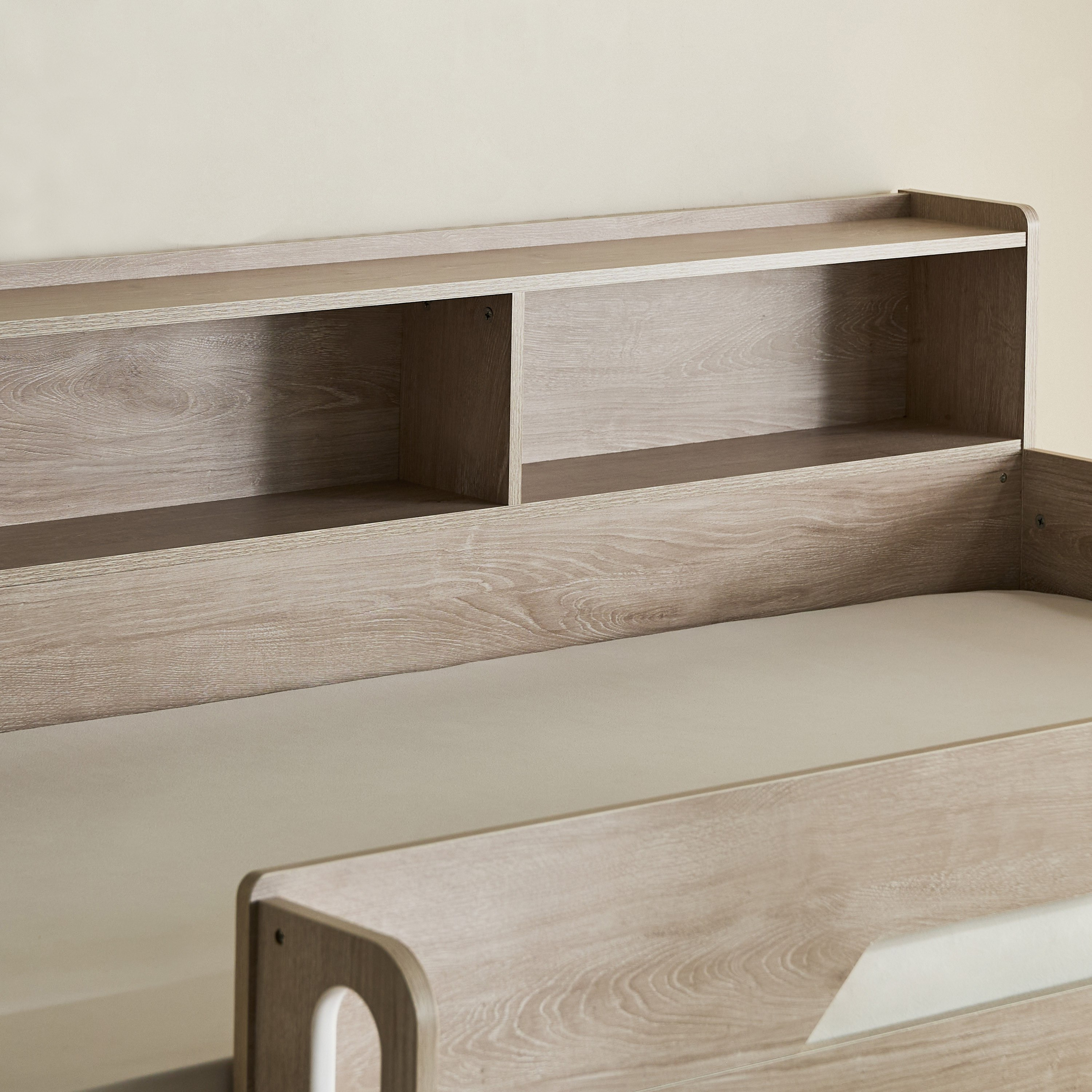Ivory Halmstad Single Bunk Bed with Trundle - 90x200 and 120x200 cm-hbxkidsandyouth-bedsandbedsets-bunkbeds-single-image-5
