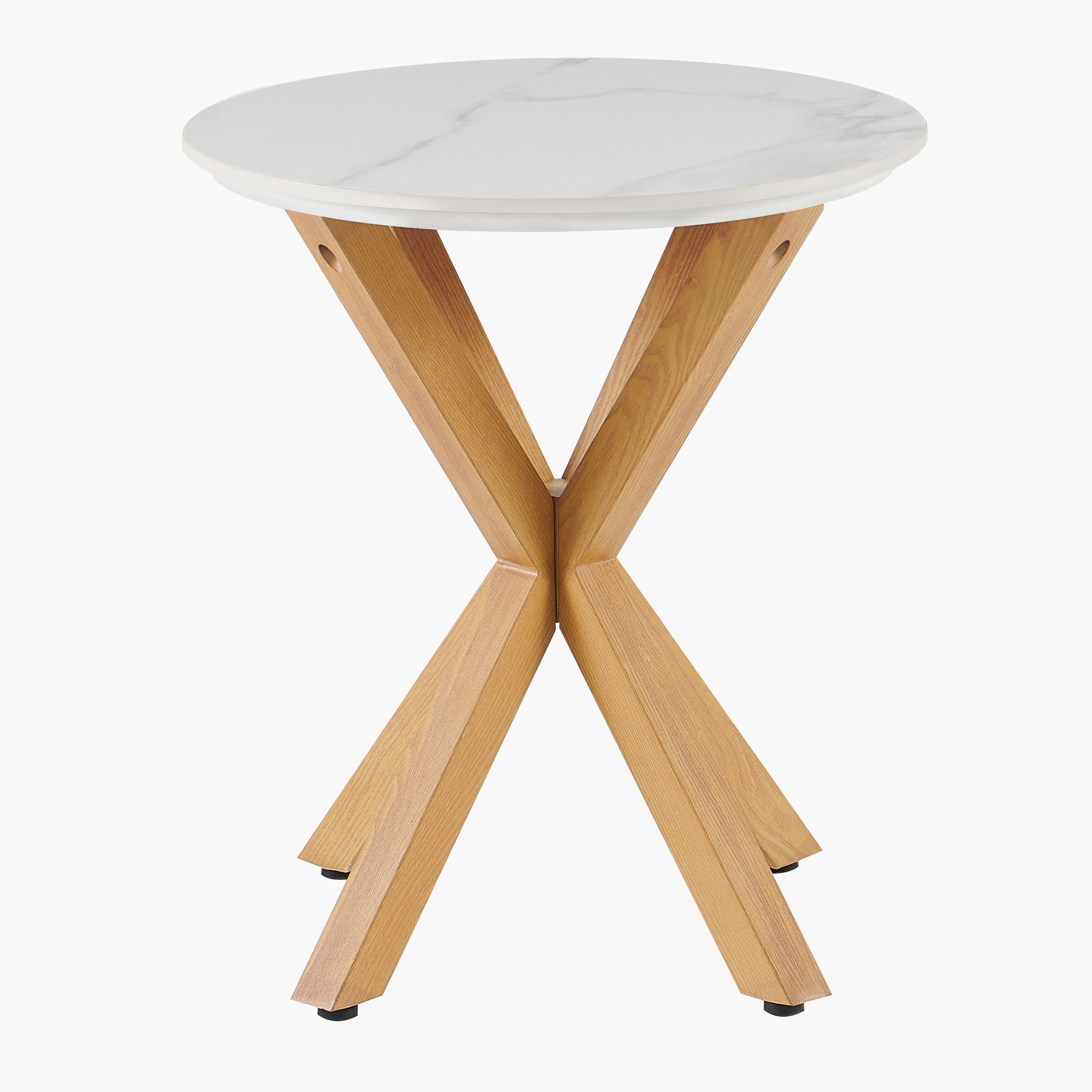 Welwick Round Sintered Stone Top End Table-hbxfurniture-livingroom-endtables-image-2