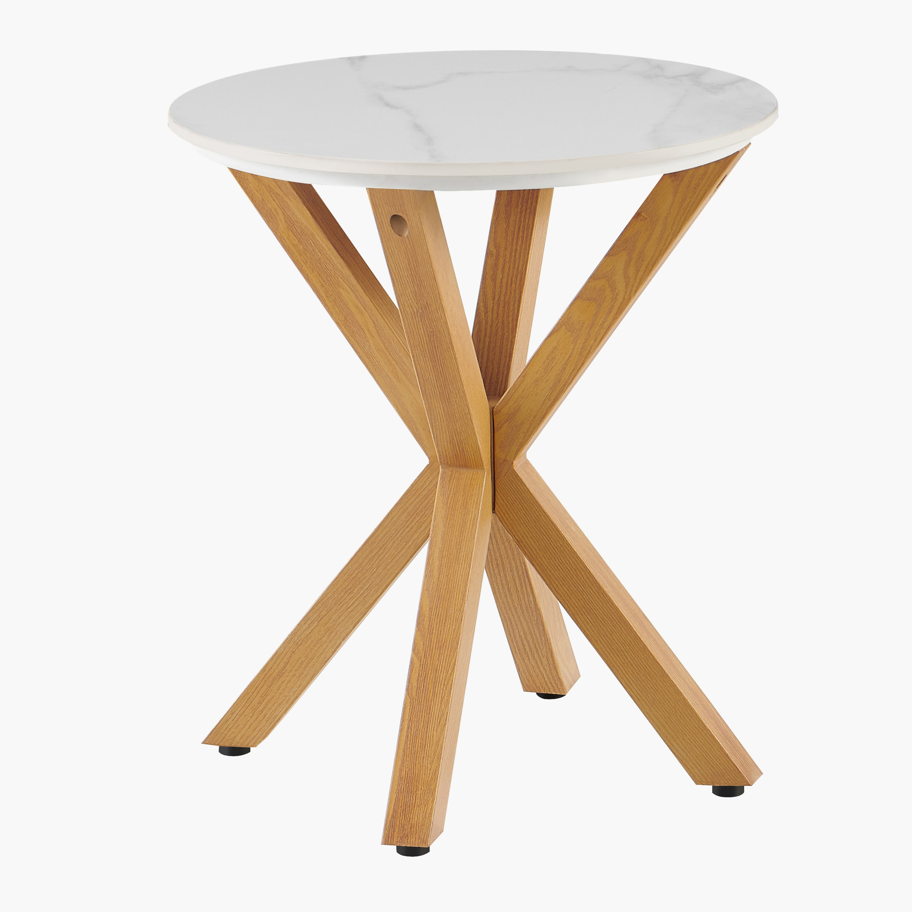 Welwick Round Sintered Stone Top End Table-hbxfurniture-livingroom-endtables-image-5