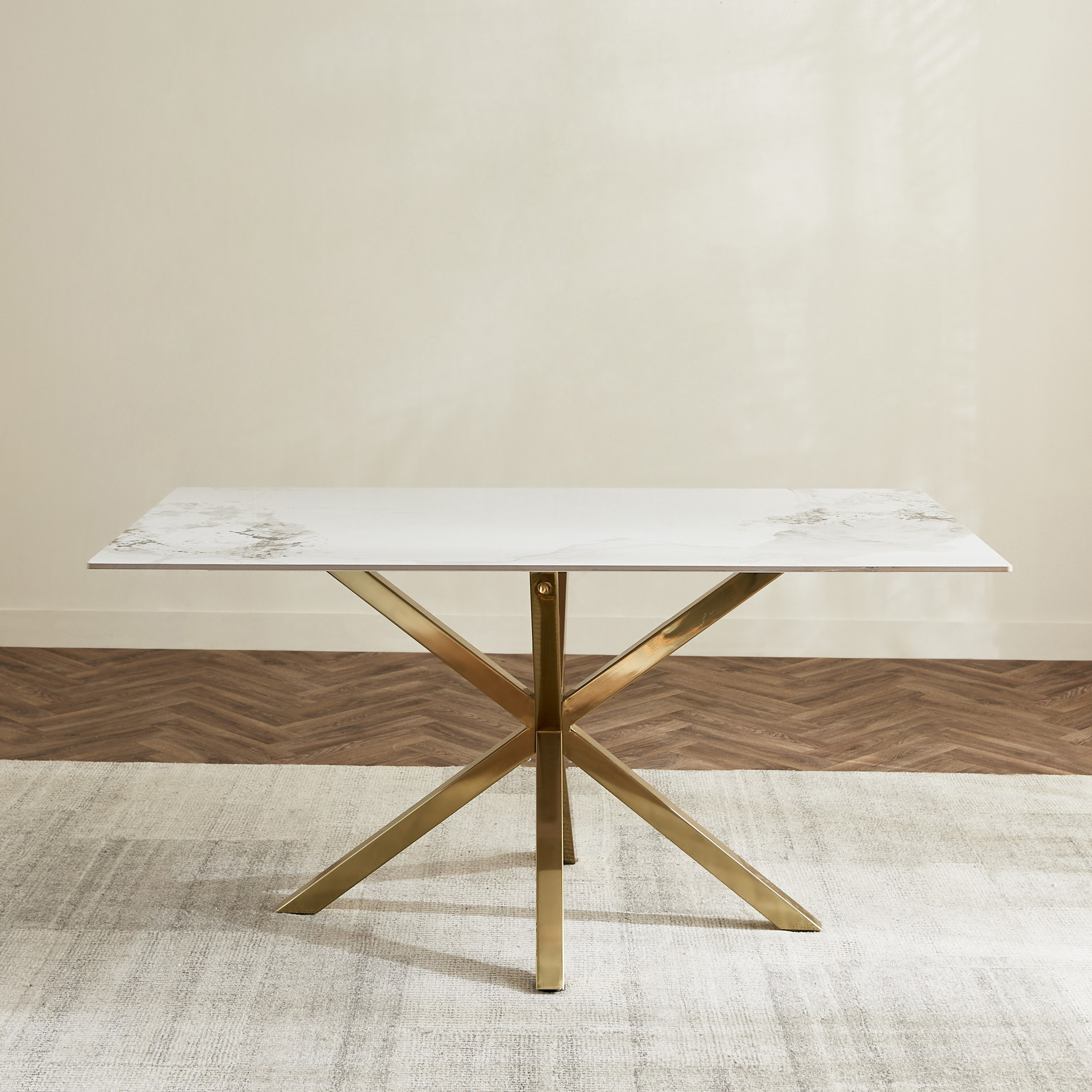 طاولة سفرة 6 مقاعد من الحجر الملبد من ويلويك-hbxdiningroom-diningtablesandsets-diningtables-sixseater-image-2