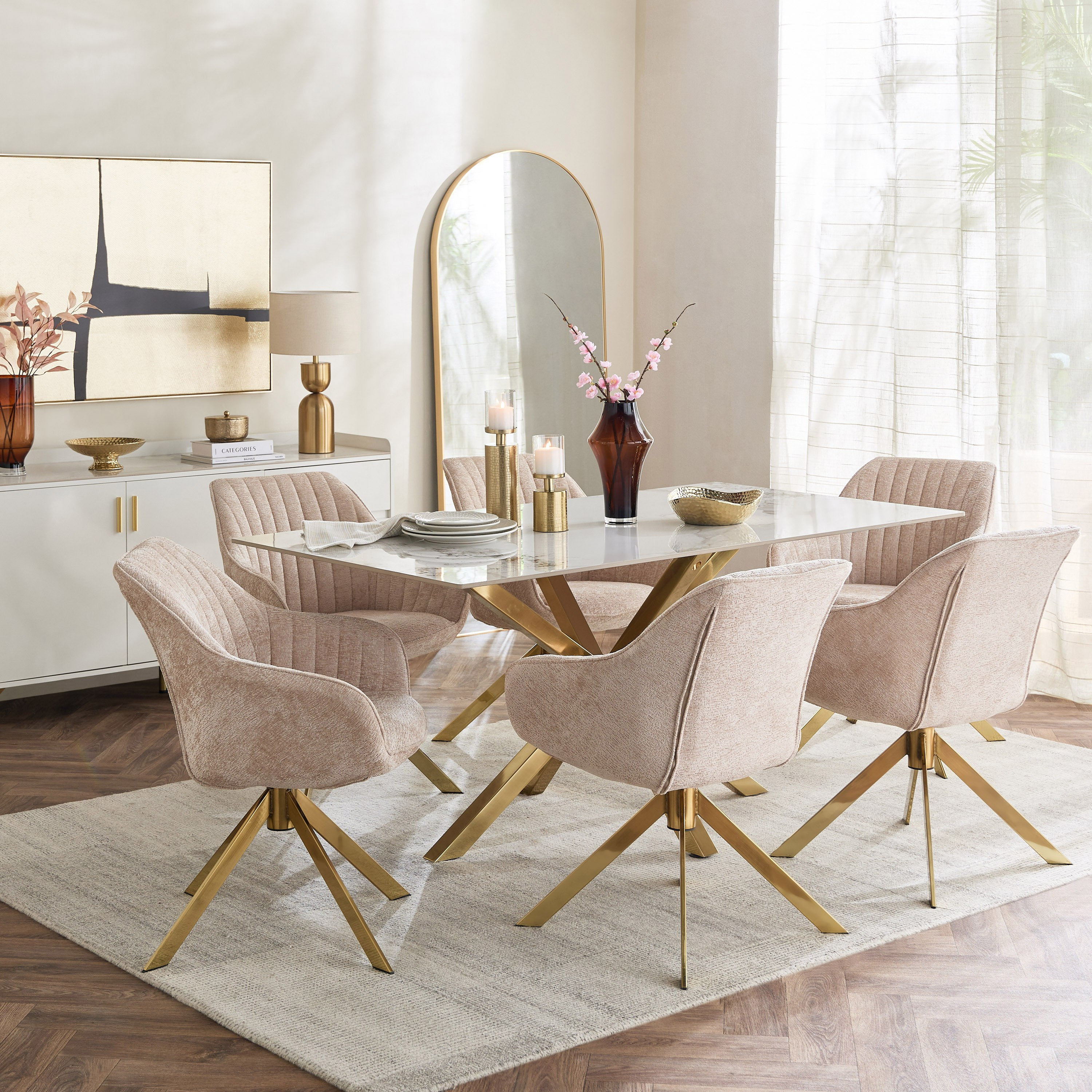 طاولة سفرة 6 مقاعد من الحجر الملبد من ويلويك-hbxdiningroom-diningtablesandsets-diningtables-sixseater-image-5