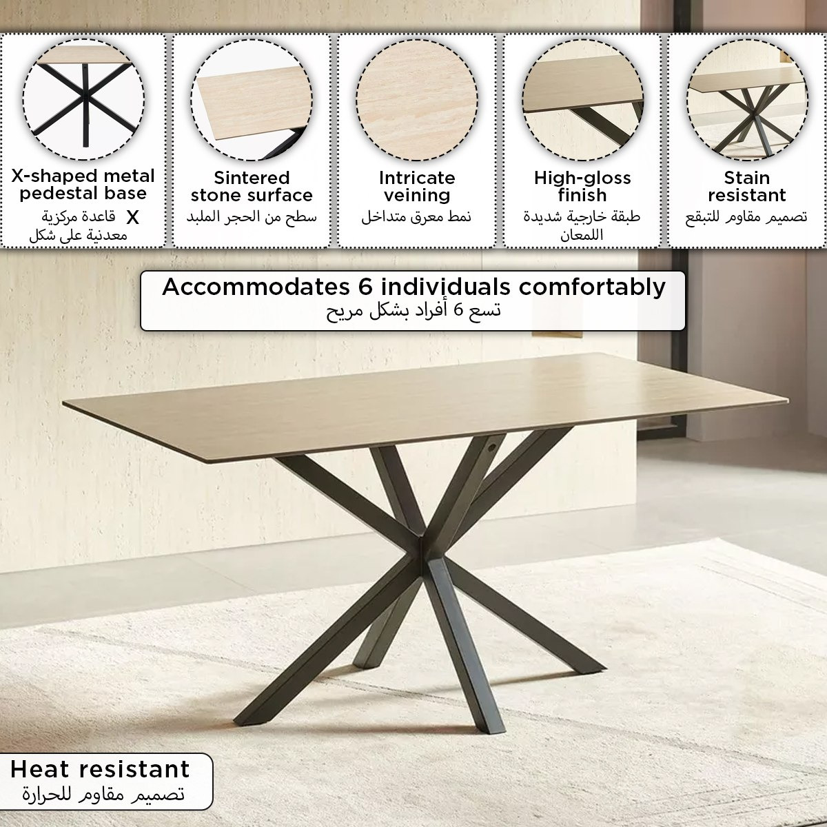 Welwick Belicia 6-Seater Sintered Stone Dining Table-hbxdiningroom-diningtablesandsets-diningtables-sixseater-image-8