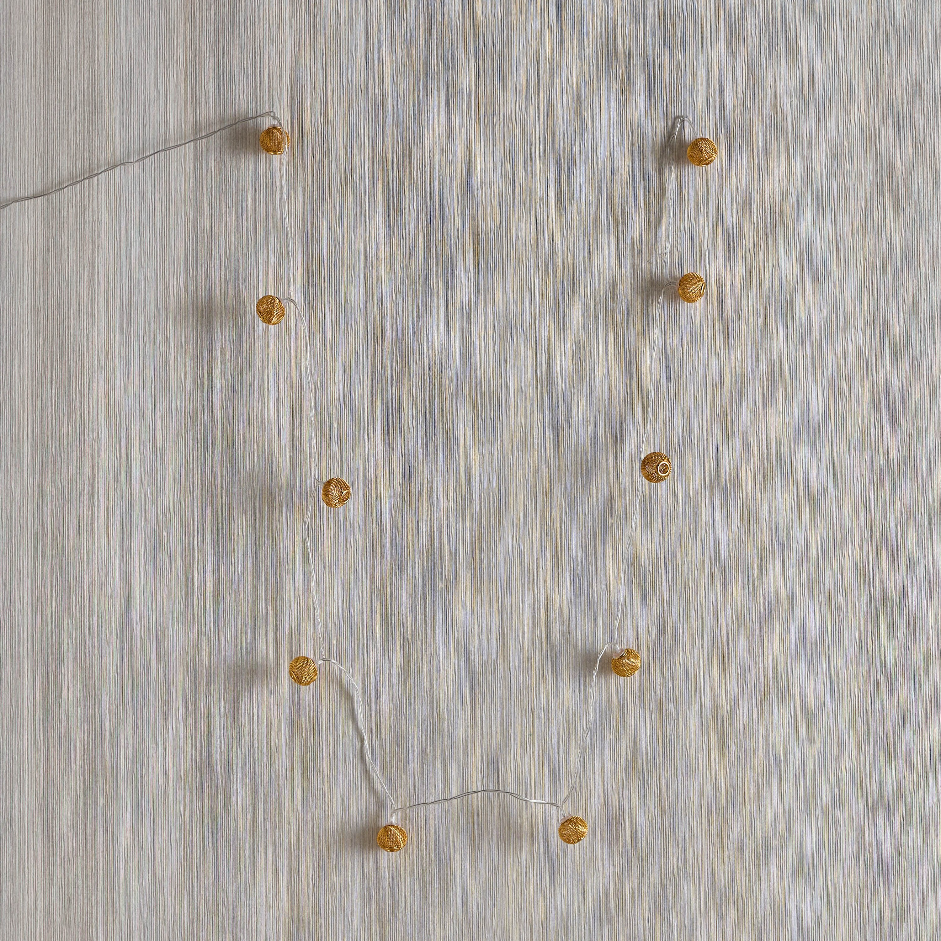 Orla 3AA 10 LED Warm White Metal Ornament String Light - 100 cm-hbxdiningroom-lighting-decorativesandstringlights-image-6