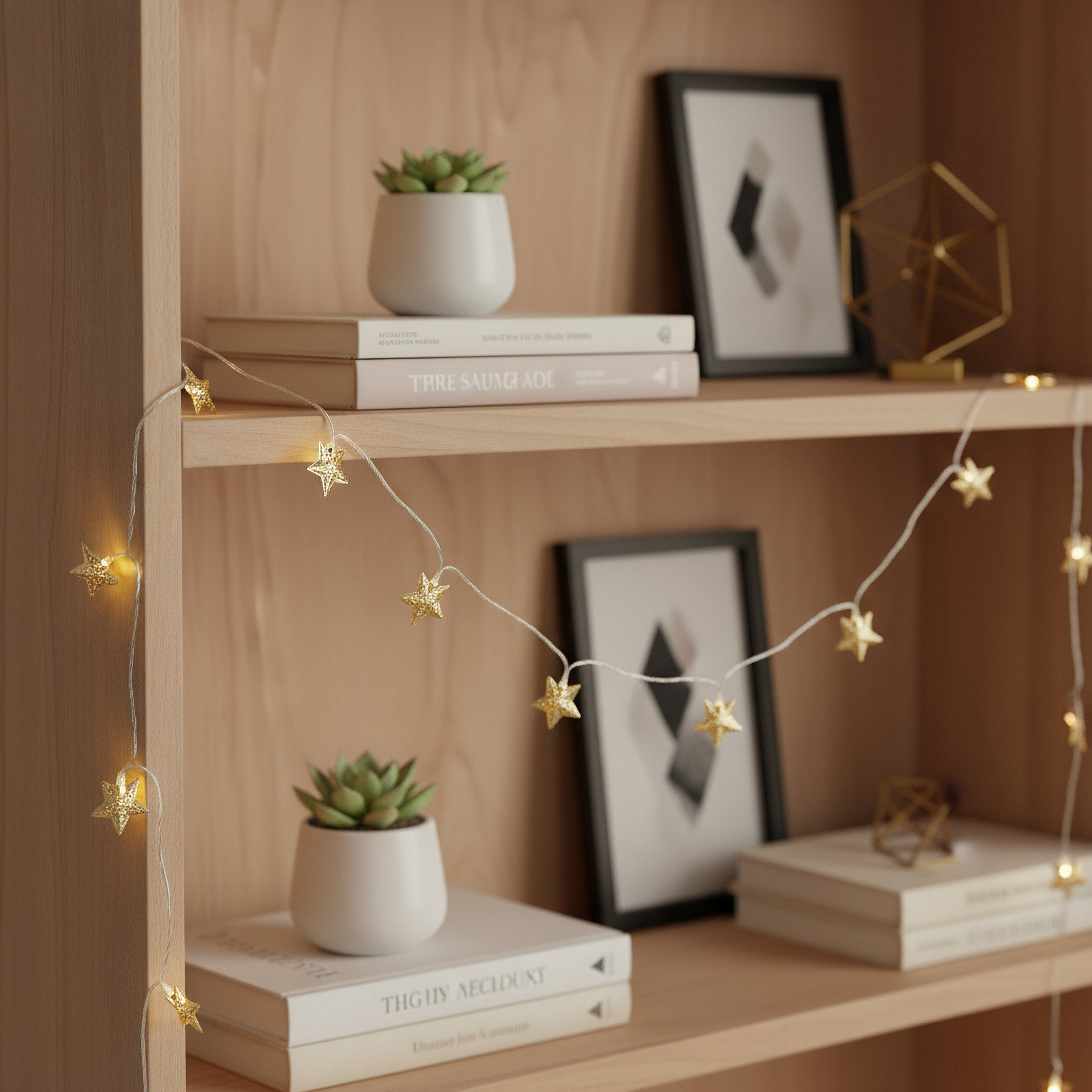 Orla 3AA 20 LED Metal Carved Star String Light - 172 cm-hbxdiningroom-lighting-decorativesandstringlights-image-4