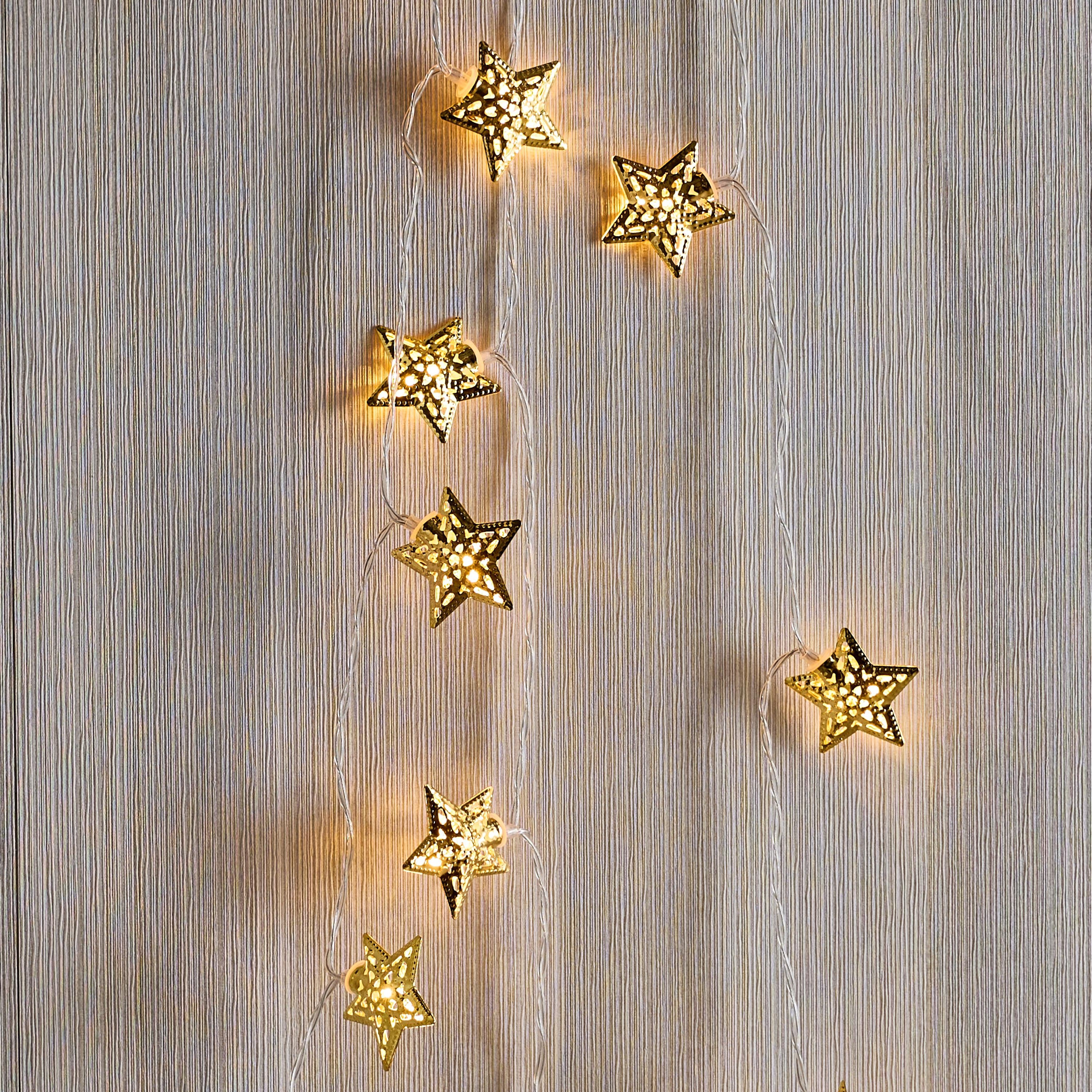Orla 3AA 20 LED Metal Carved Star String Light - 172 cm-hbxdiningroom-lighting-decorativesandstringlights-image-7