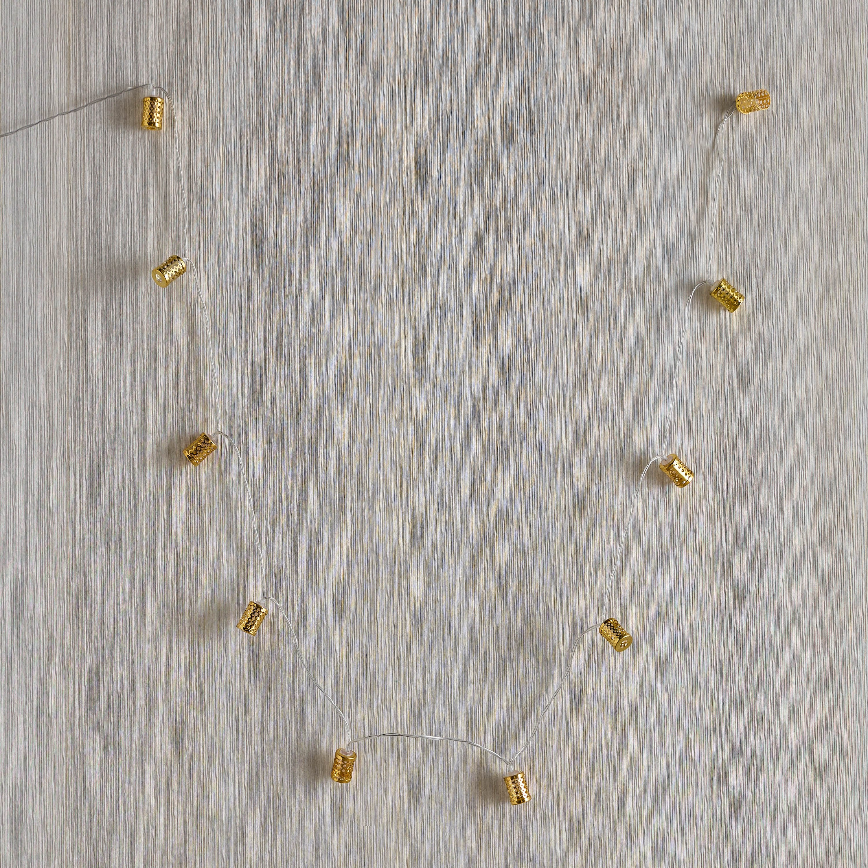 Orla 3AA 10 LED Metal Carved Tube String Light - 172 cm-hbxdiningroom-lighting-decorativesandstringlights-image-5