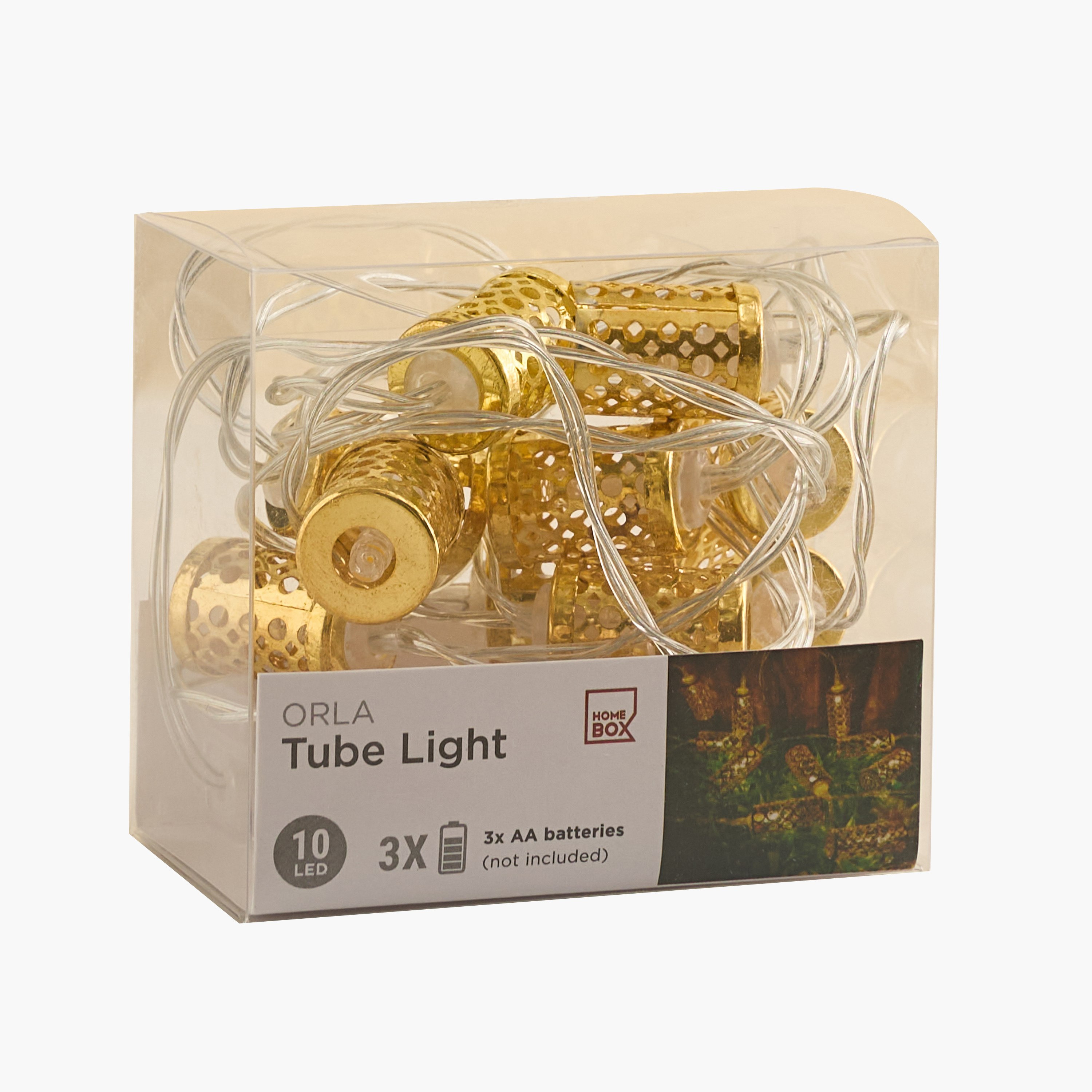 Orla 3AA 10 LED Metal Carved Tube String Light - 172 cm-hbxdiningroom-lighting-decorativesandstringlights-image-9