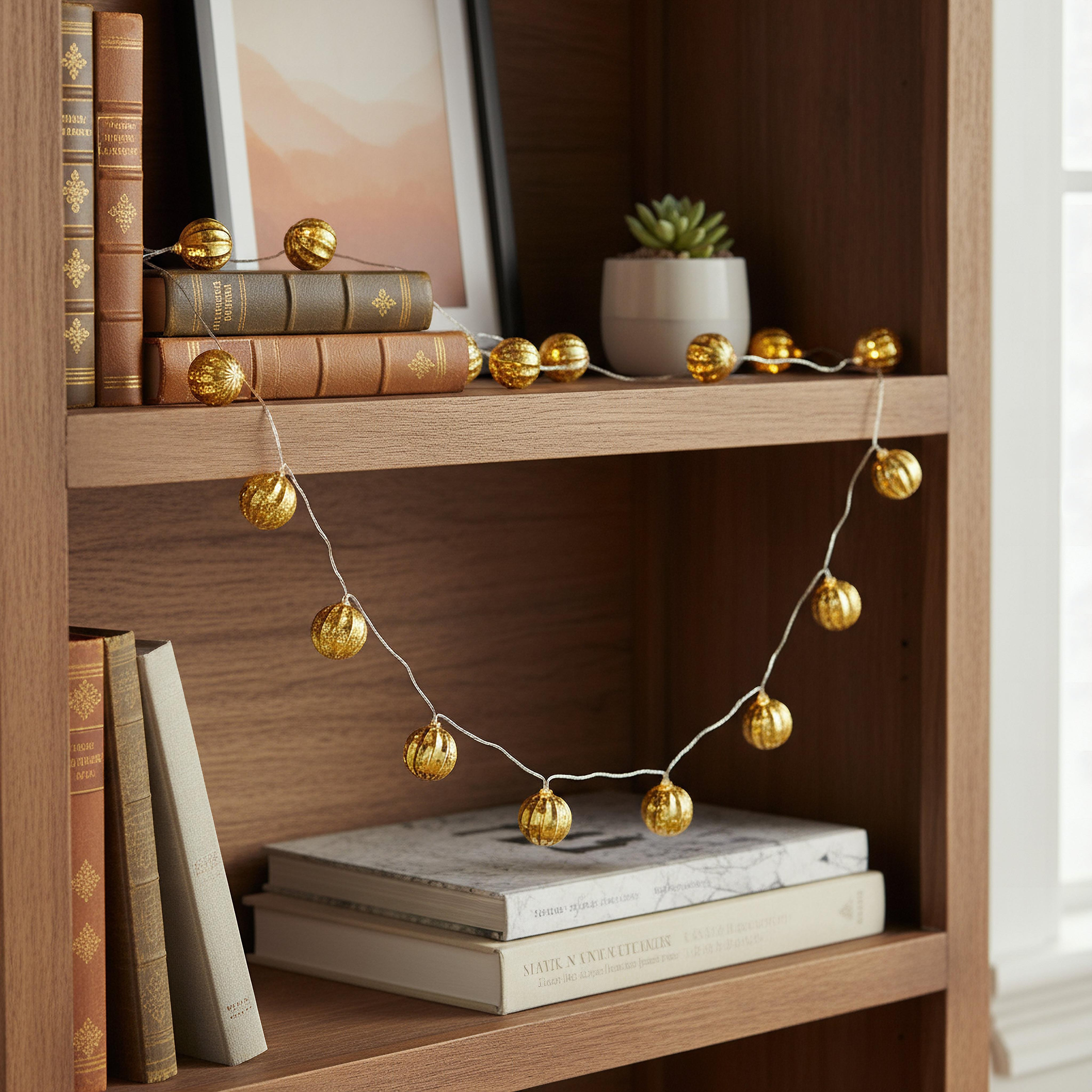 حبل إضاءة 10 لمبات ليد كرات مخططة بـ 3 بطاريات AA من أورلا - 172 سم-hbxdiningroom-lighting-decorativesandstringlights-image-4