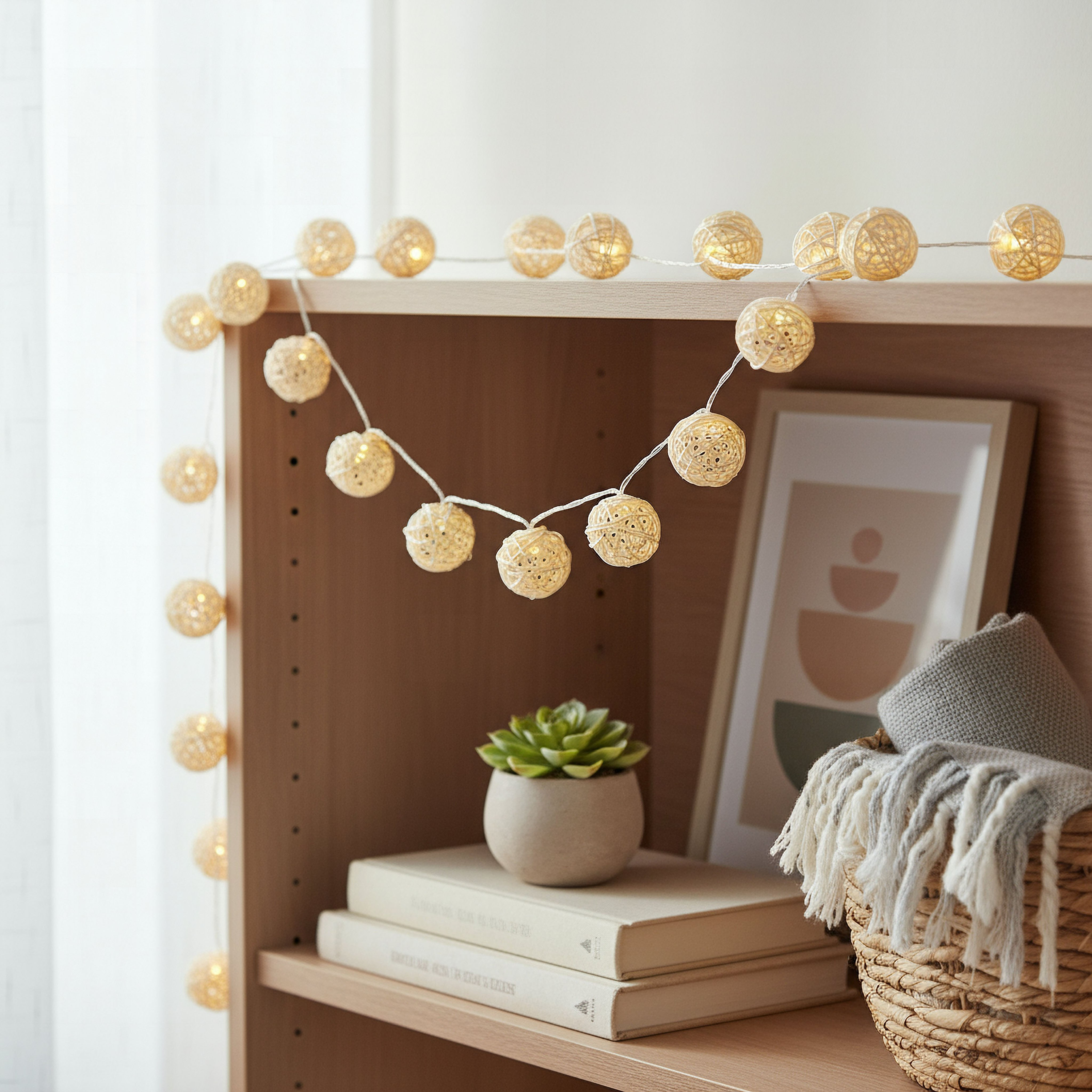 Rattan Ball 3AA 10 LED Stipe String Light - 172 cm-hbxdiningroom-lighting-decorativesandstringlights-image-4