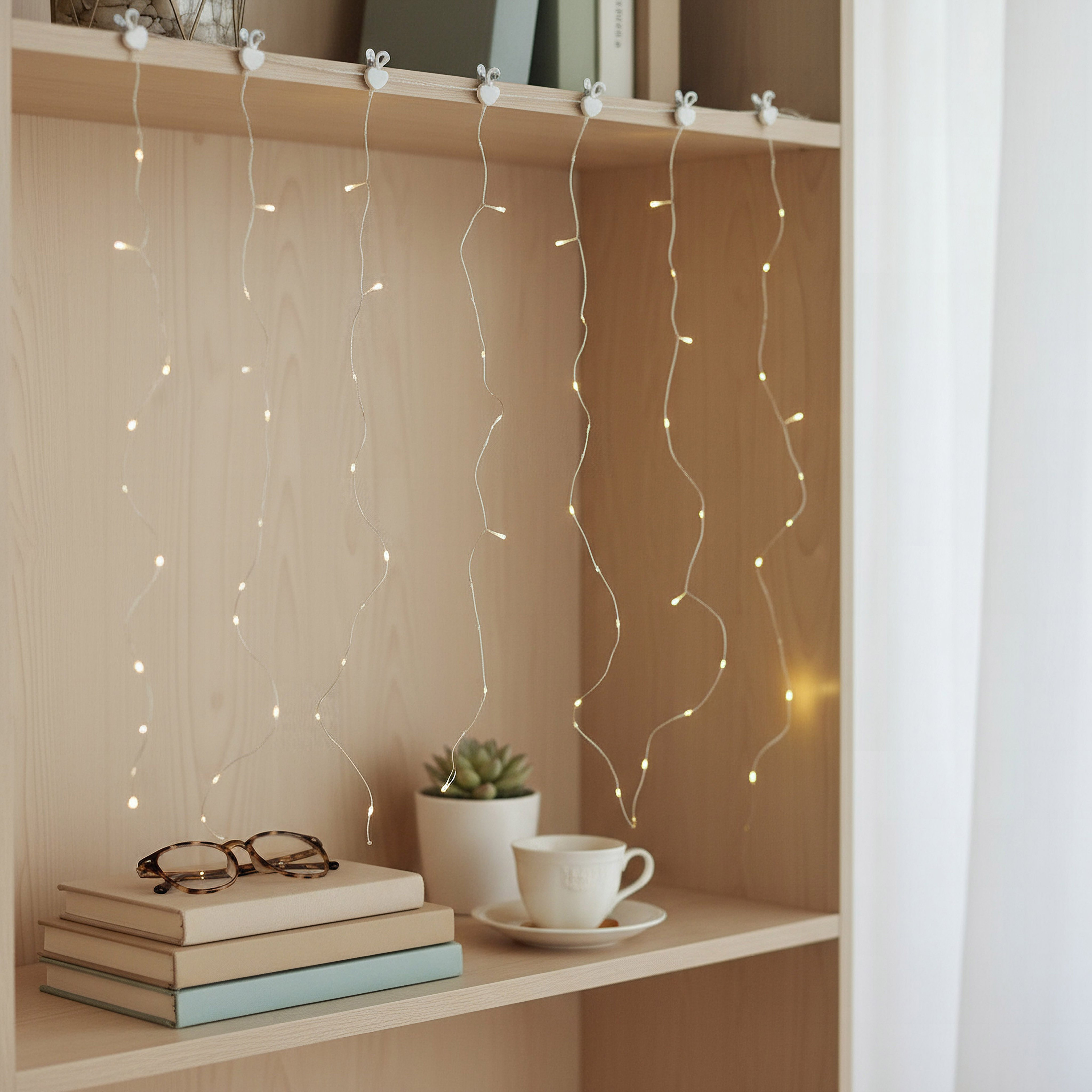 Orla 250 LED USB Operated Curtain String Light - 100x125 cm-hbxdiningroom-lighting-decorativesandstringlights-image-4
