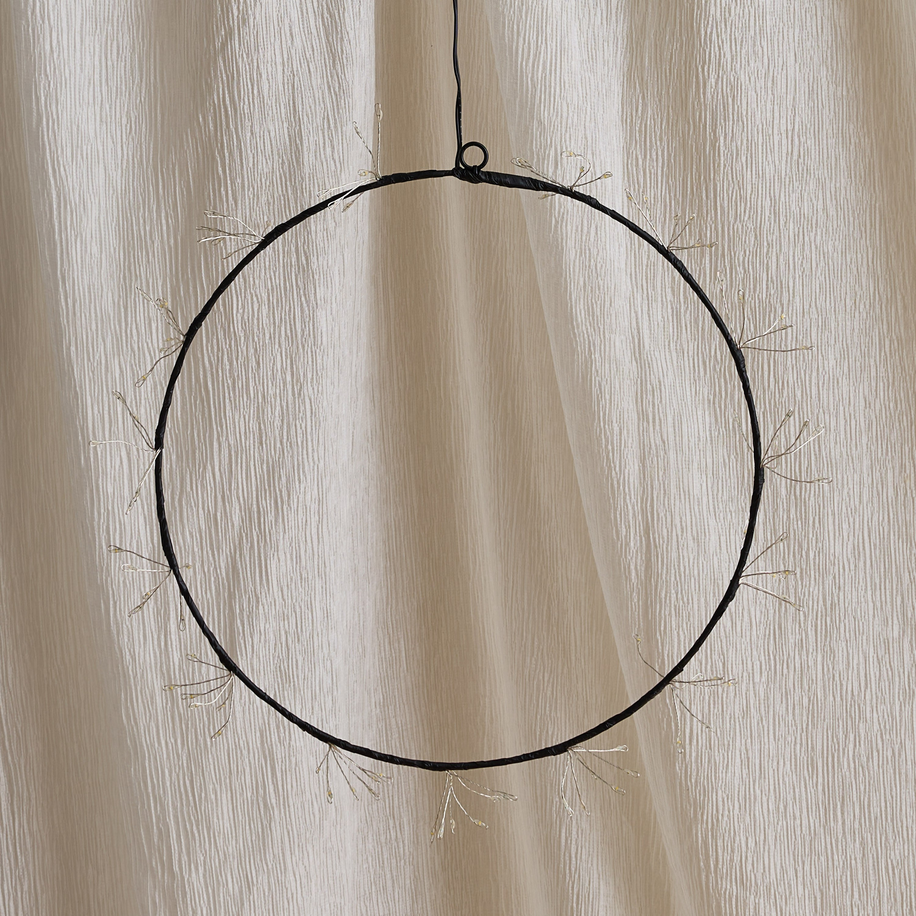 Orla 90 LED Round Metal Hanging Light - 30 cm-hbxdiningroom-lighting-decorativesandstringlights-image-6