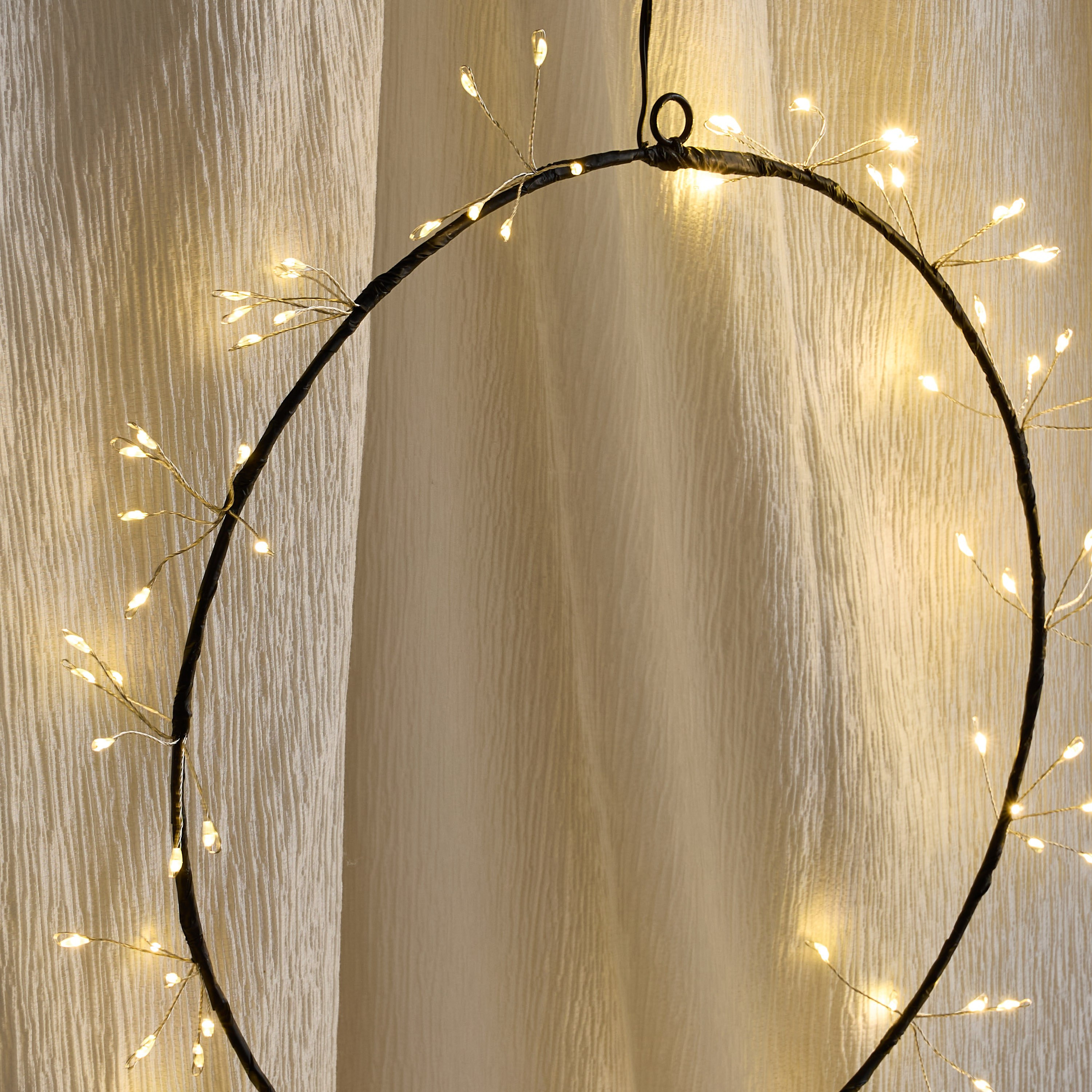 Orla 90 LED Round Metal Hanging Light - 30 cm-hbxdiningroom-lighting-decorativesandstringlights-image-7