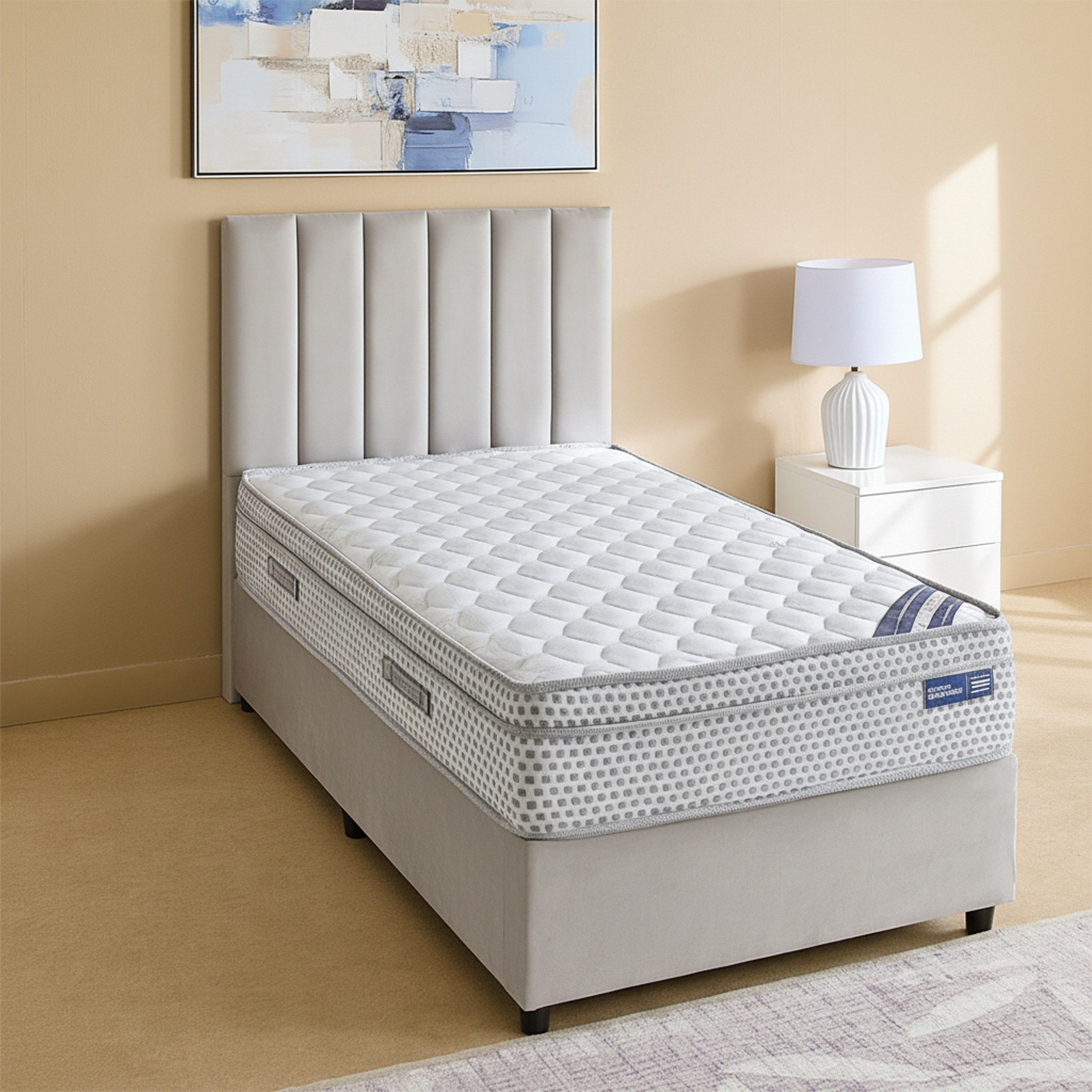 iSleepEase Repose Nxt Box Top Bonnell Spring Single Mattress - 90x190x24 cm-hbxfurniture-bedroom-mattresses-single-image-2