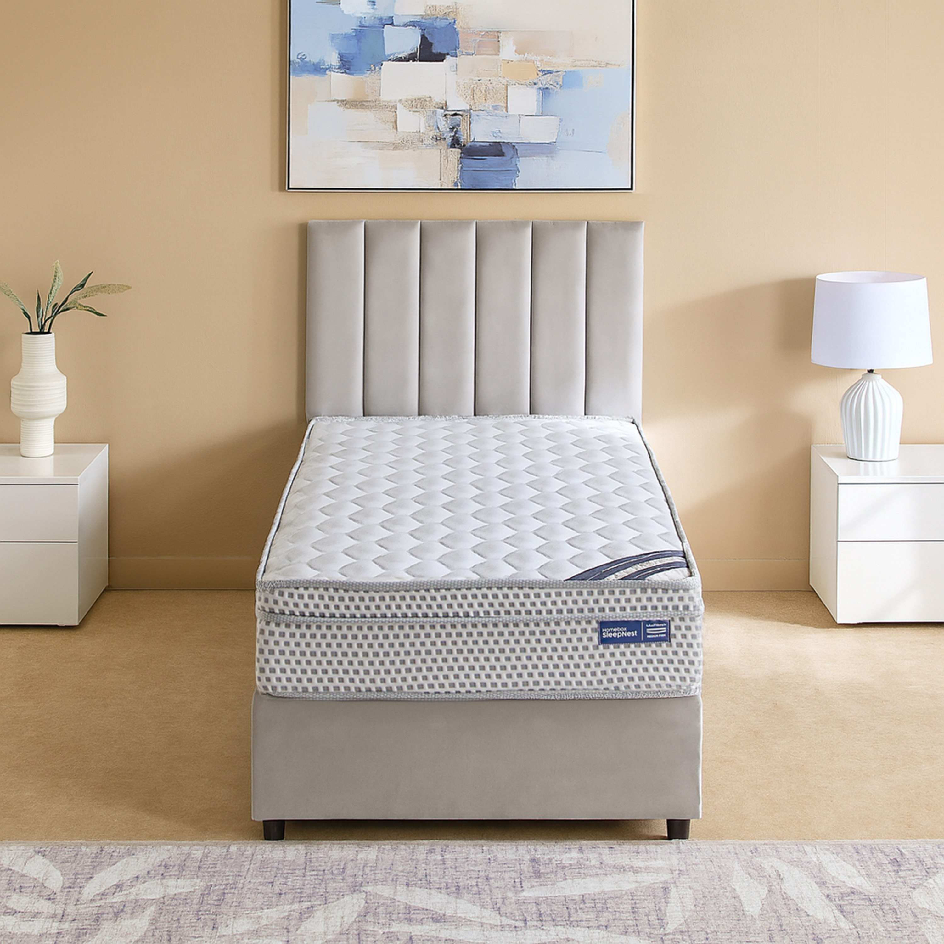 iSleepEase Repose Nxt Box Top Bonnell Spring Single Mattress - 90x190x24 cm-hbxfurniture-bedroom-mattresses-single-image-3