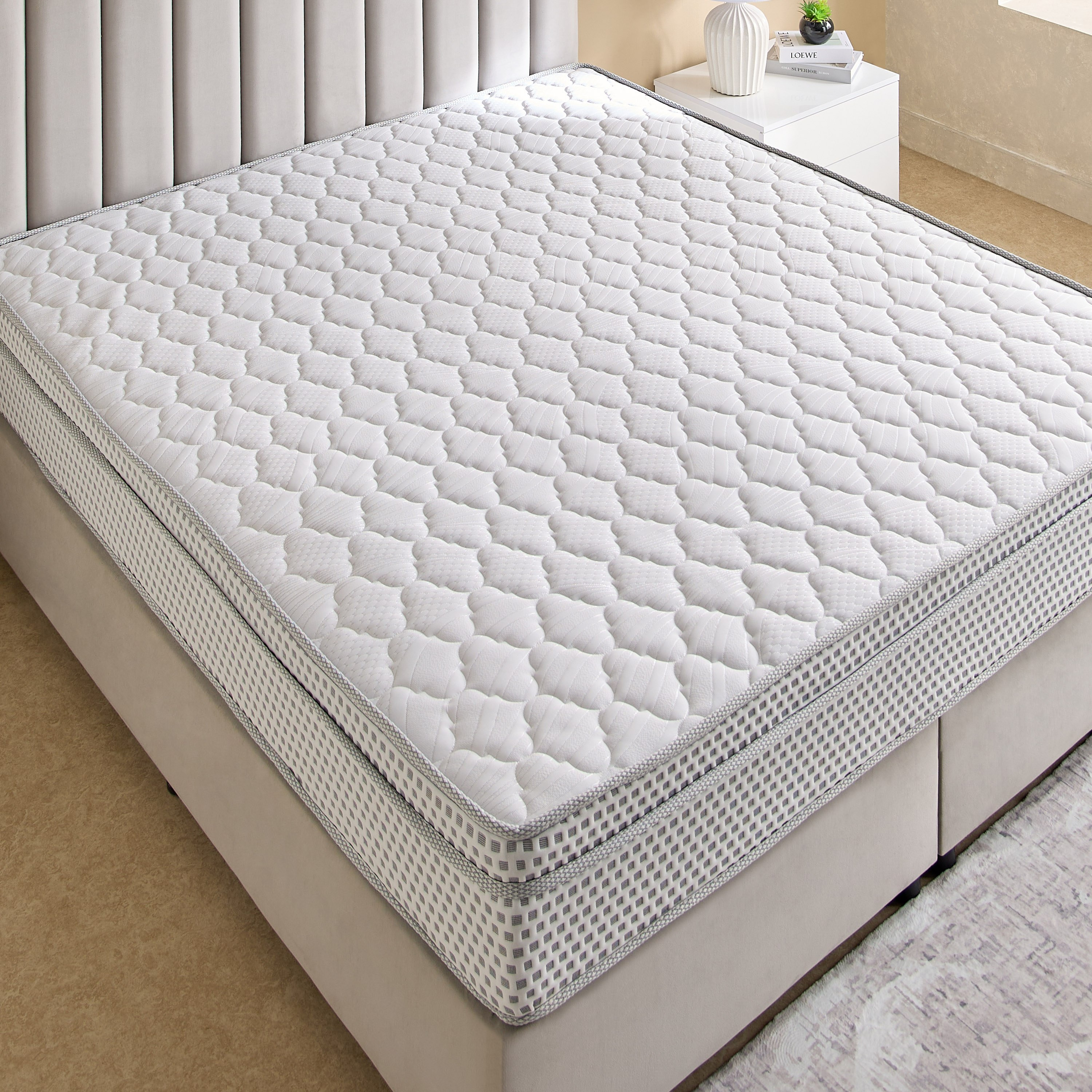 iRepose Nxt Box Top Bonnell Spring King Mattress - 180x210x24 cm-hbxfurniture-mattresses-king-image-4