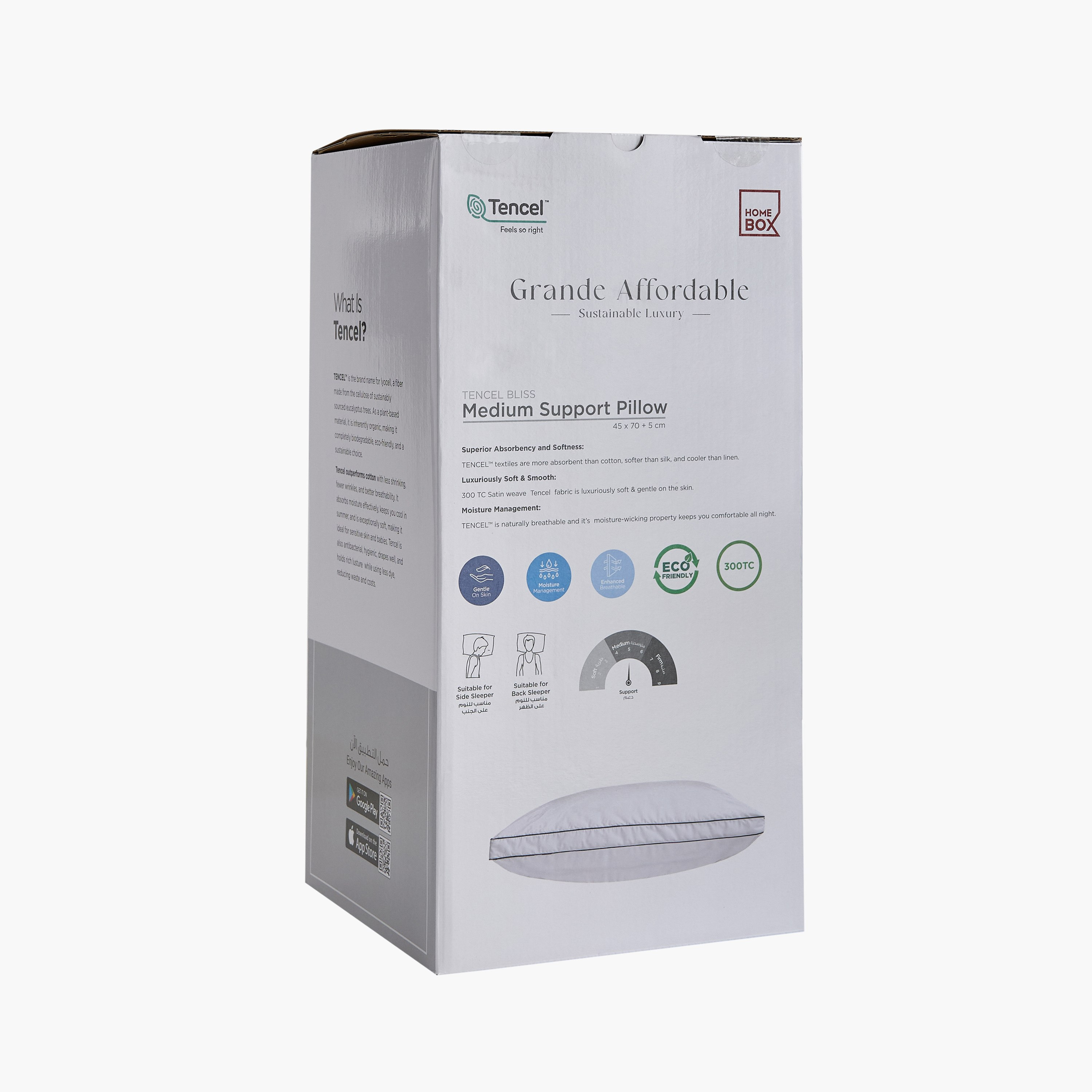 وسادة دعم متوسط من تينسل بليس - 45×70+5 سم-hbxhomeware-hbxbedroom-image-7