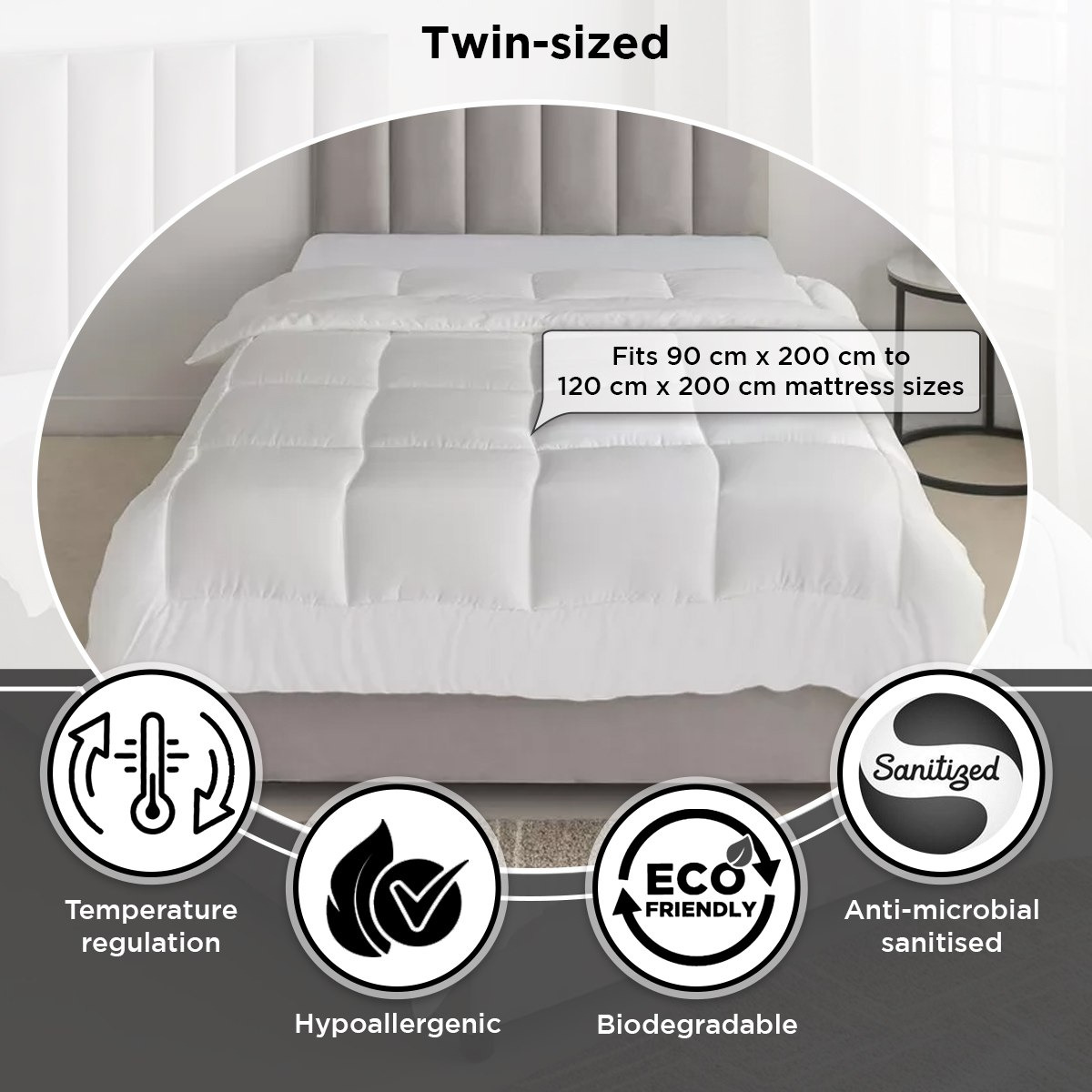 Tencelbliss 300 Thread Count Tencel Twin Duvet Inner - 150x220 cm-hbxhomeware-hbxbedroom-image-9