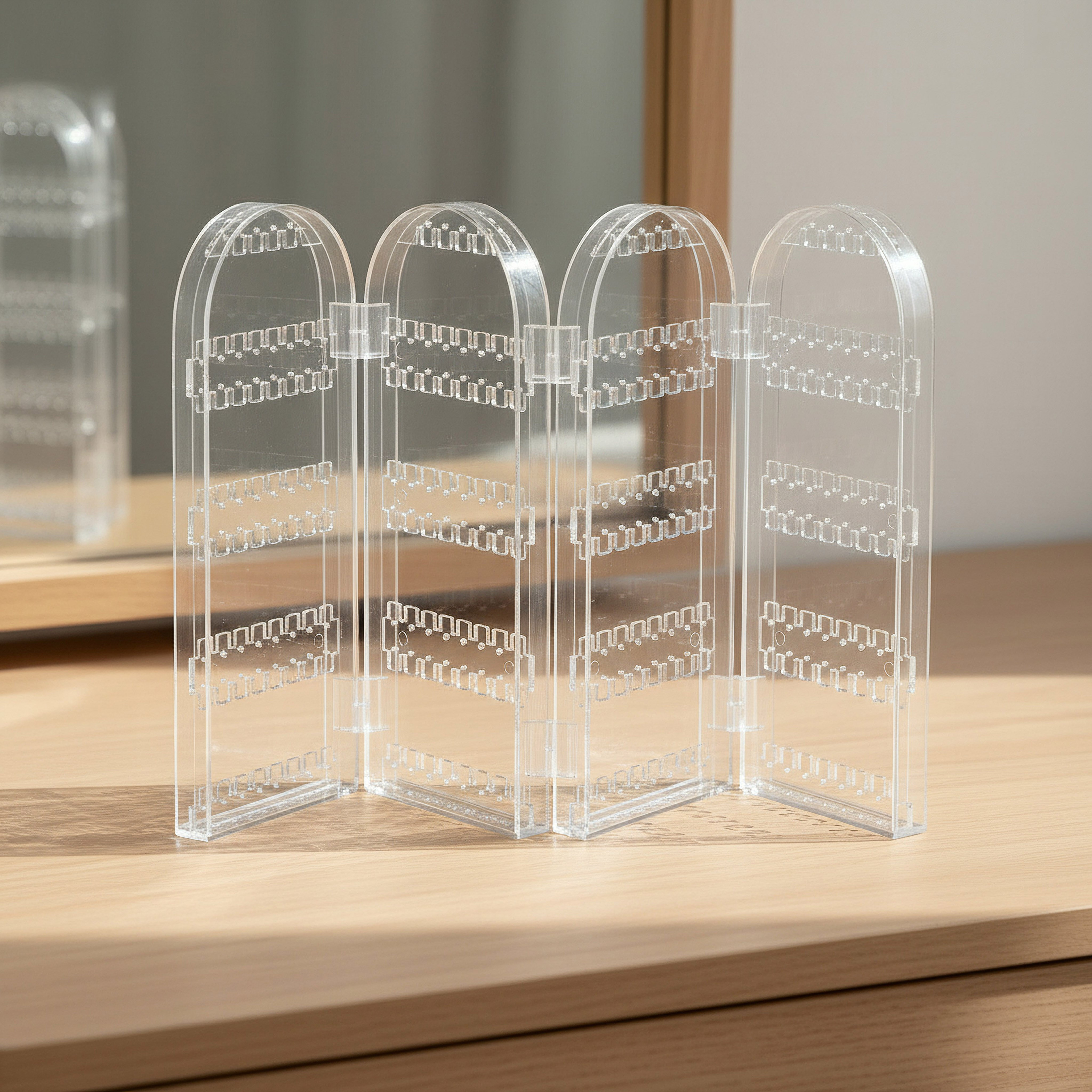 Crystal Jewellery Folding Stand - 28.2x43.8x2.5 cm-hbxbedroom-bedroomaccessories-jewelleryboxesandholders-image-1