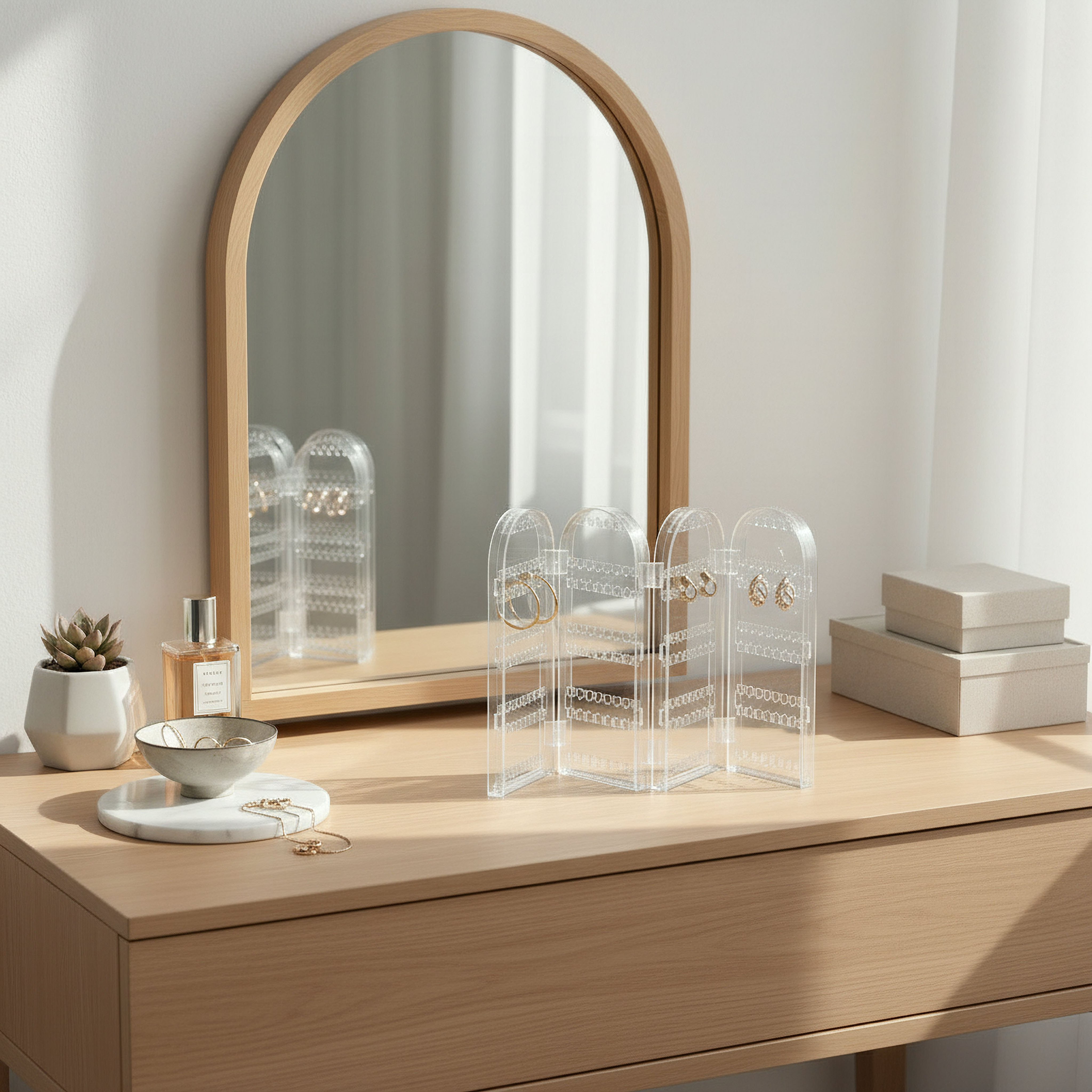 Crystal Jewellery Folding Stand - 28.2x43.8x2.5 cm-hbxbedroom-bedroomaccessories-jewelleryboxesandholders-image-4