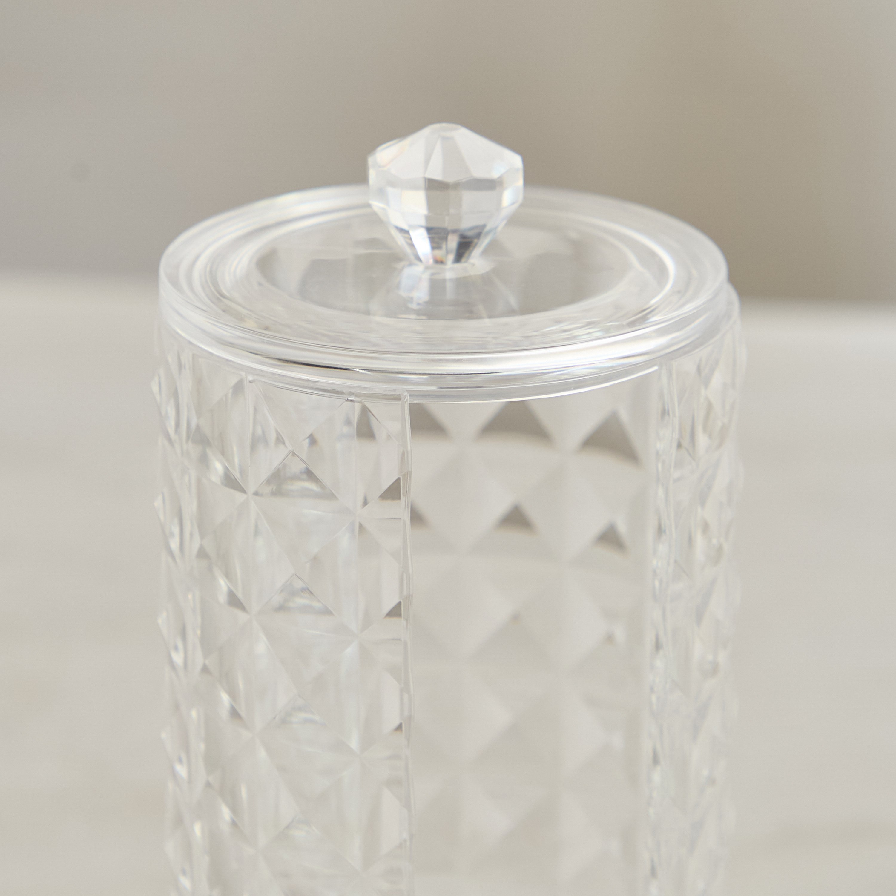 Crystal Cotton Pad Holder - 7.3x18.1 cm-hbxbedroom-bedroomaccessories-jewelleryboxesandholders-image-3