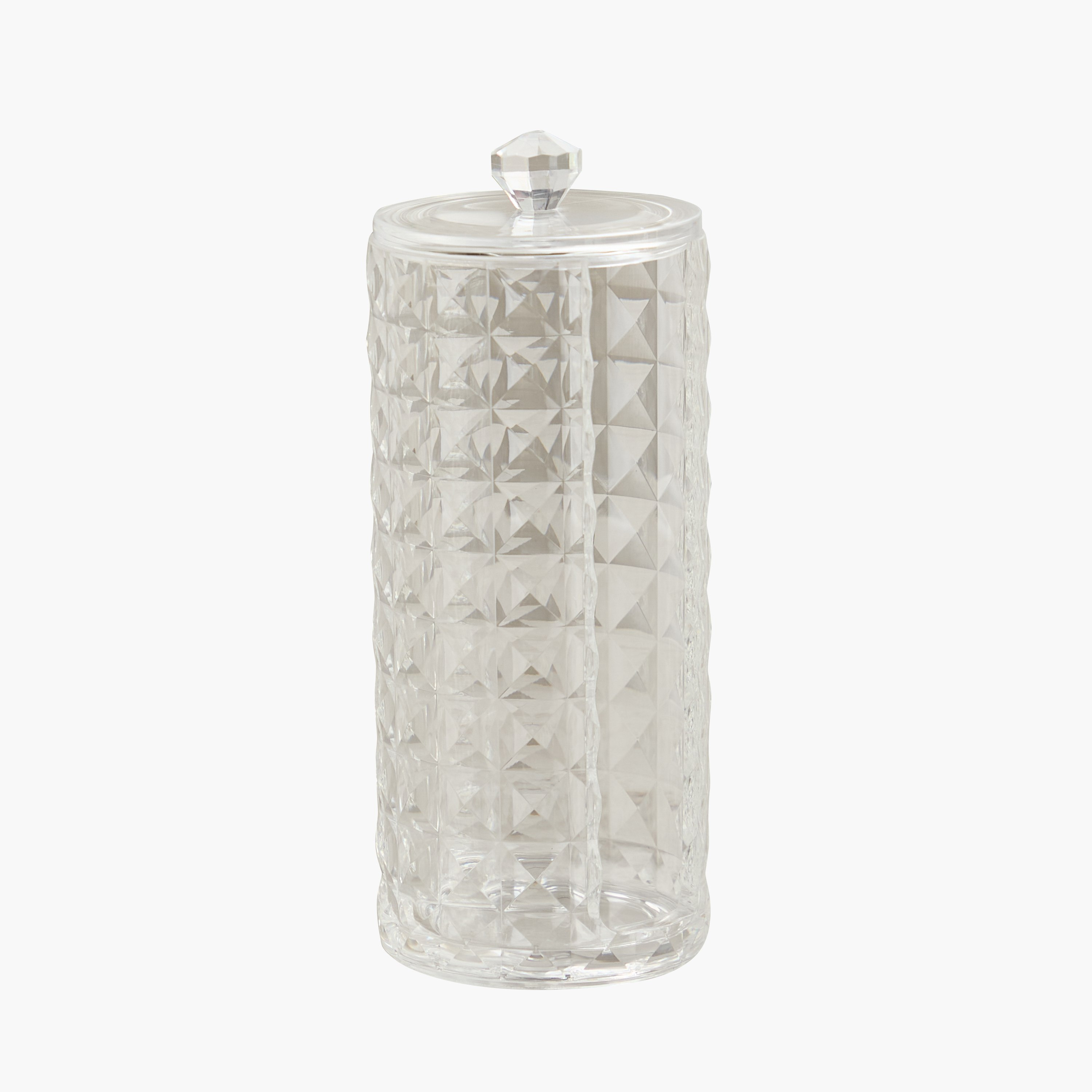 Crystal Cotton Pad Holder - 7.3x18.1 cm-hbxbedroom-bedroomaccessories-jewelleryboxesandholders-image-6