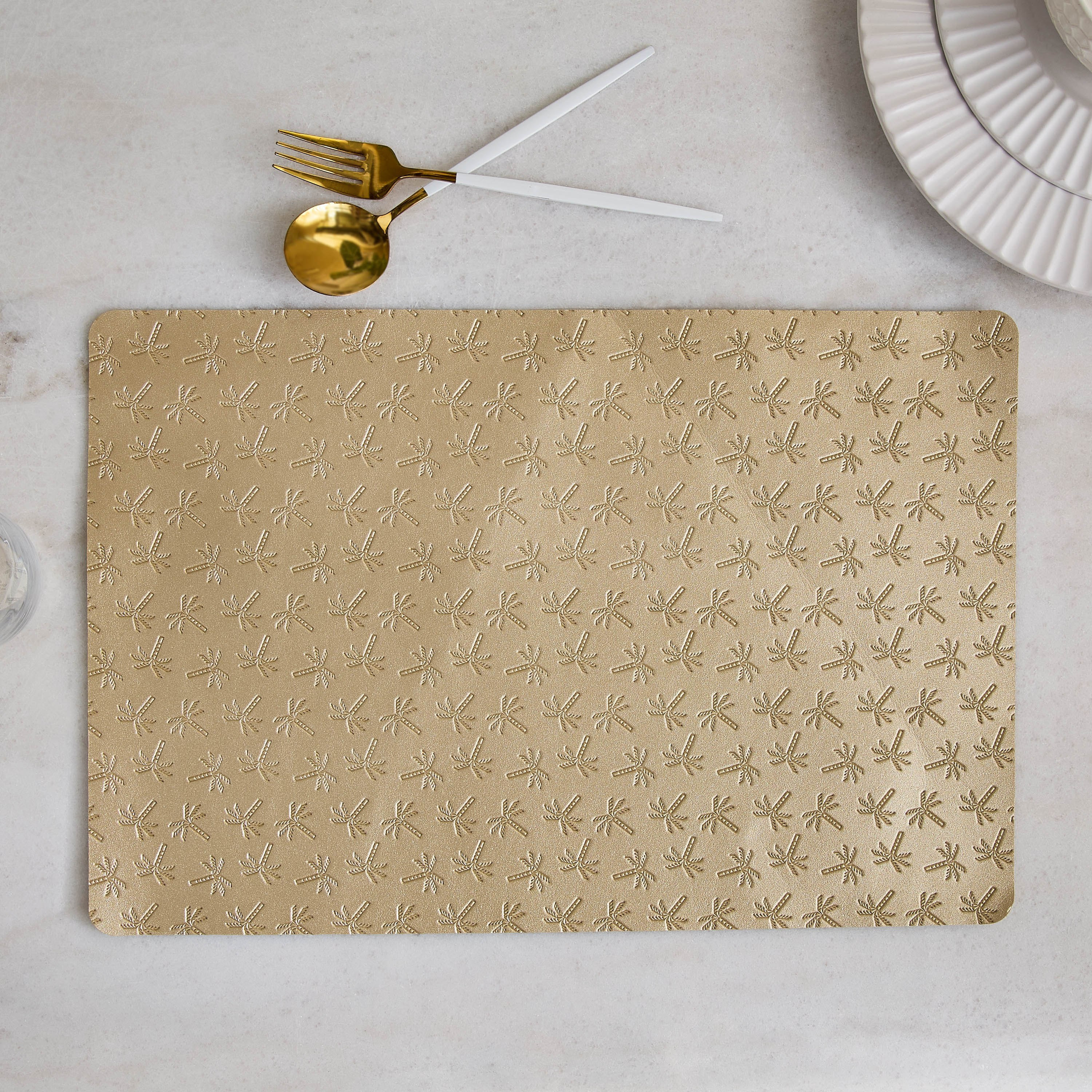 LayOn Palm Embossed Placemat - 30x45 cm-hbxdecorandfurnishings-homefurnishings-tablelinens-image-4