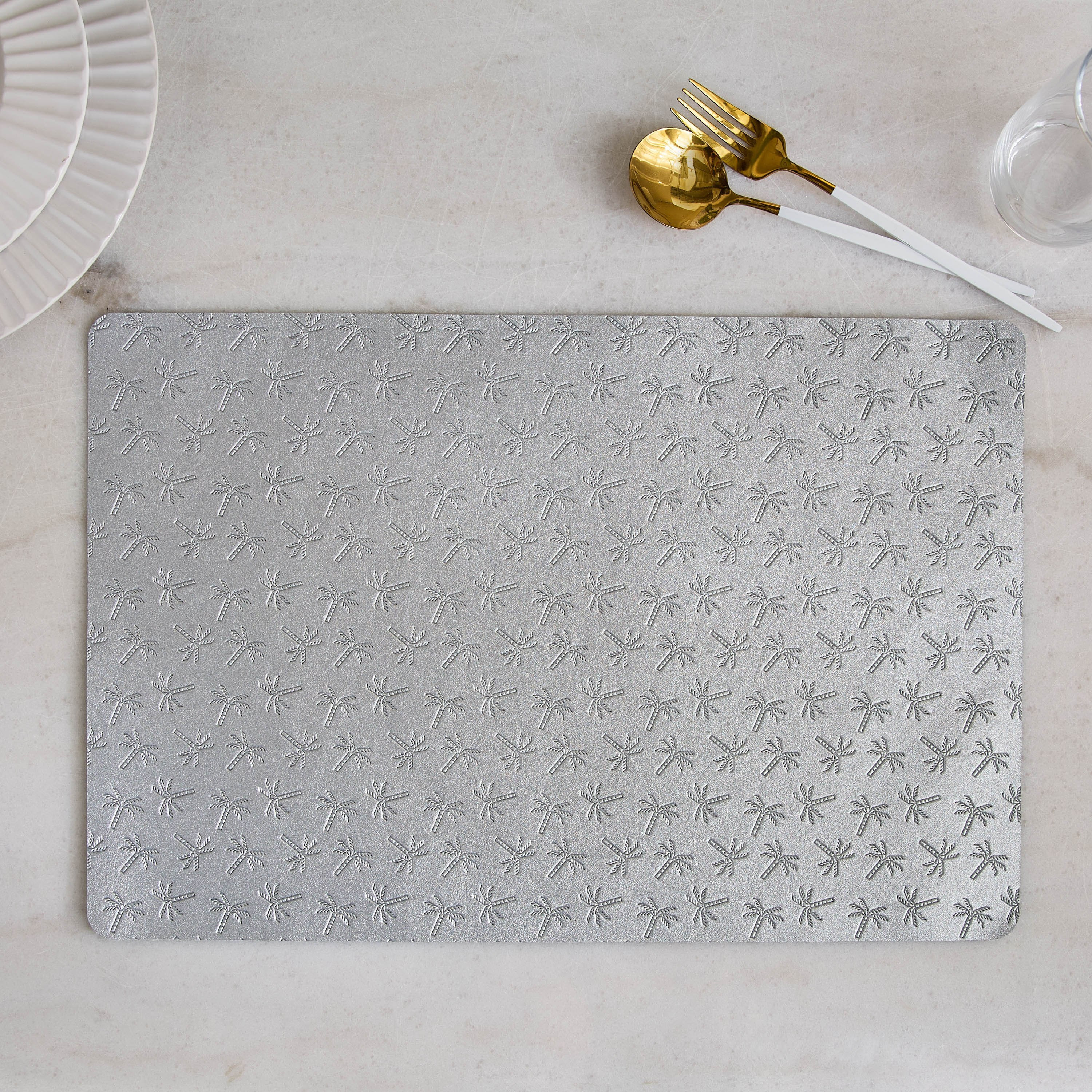 LayOn Palm Embossed Placemat - 30x45 cm-hbxdecorandfurnishings-homefurnishings-tablelinens-image-4