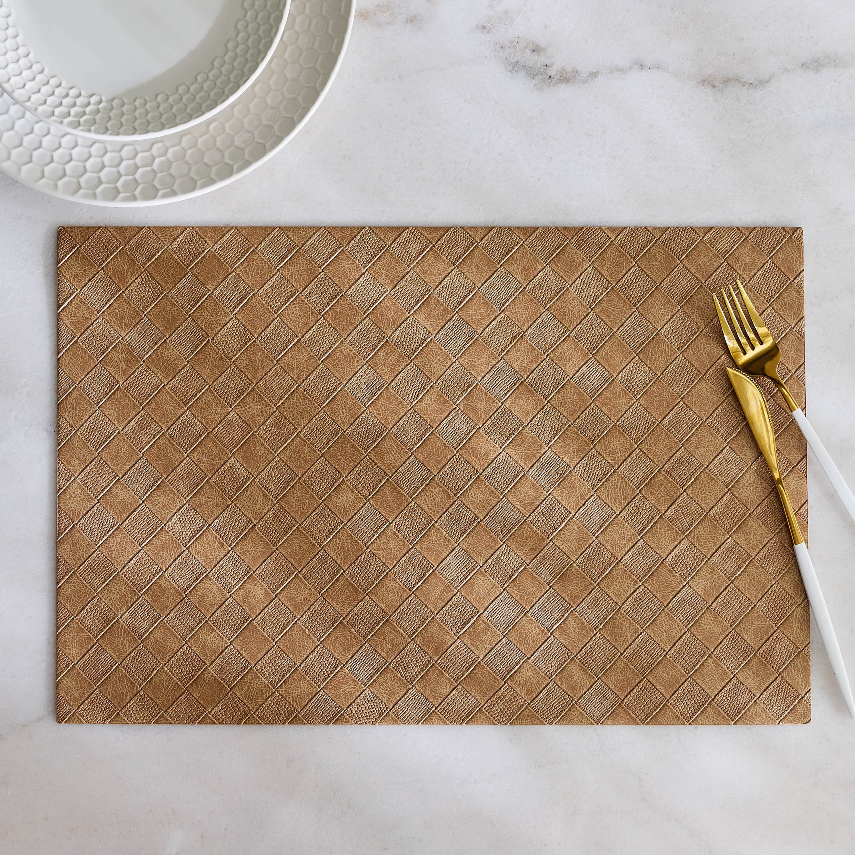 LayOn Weave Embossed PVC Placemat - 30x45 cm-hbxdecorandfurnishings-homefurnishings-tablelinens-image-1