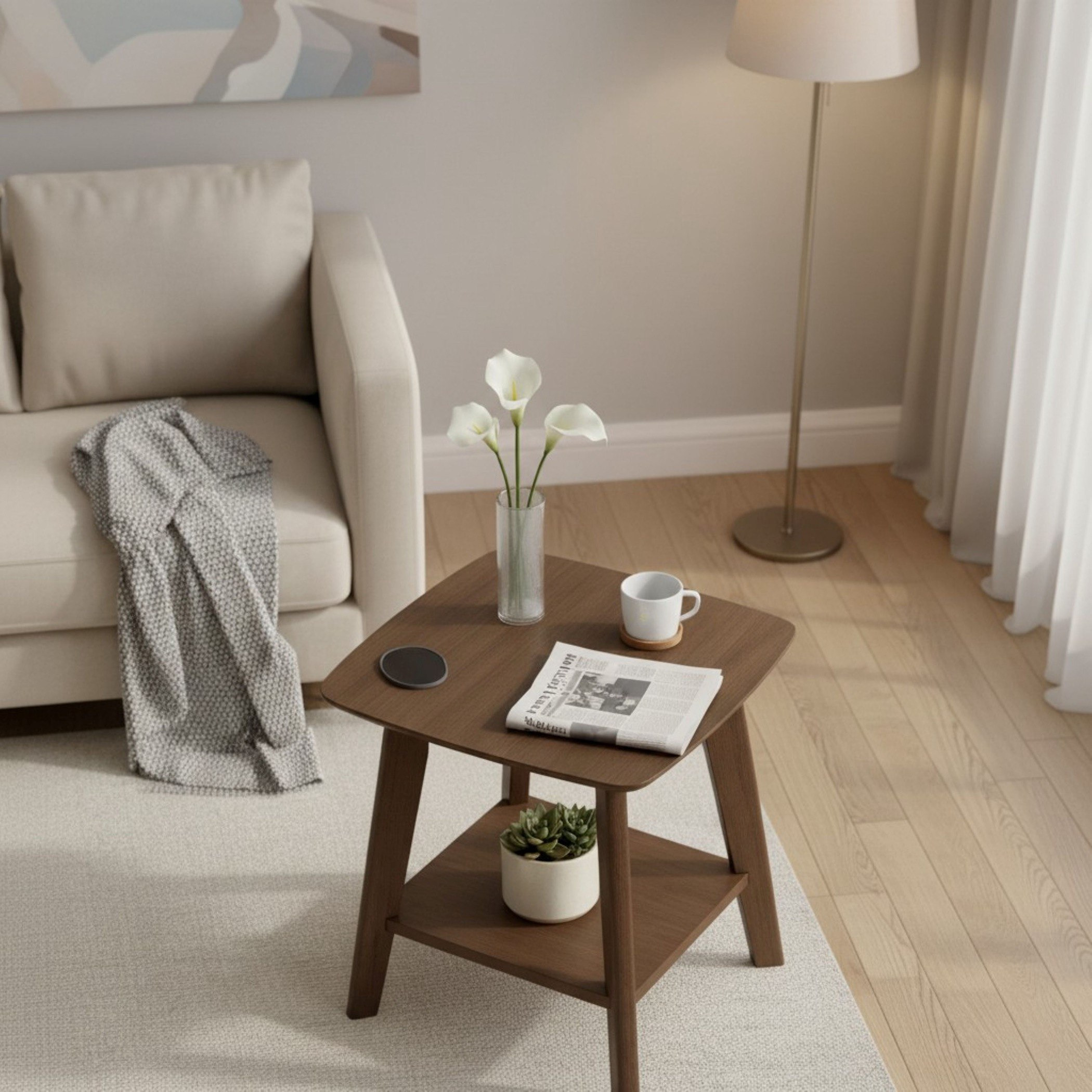 طاولة جانبية مع رف من سكاندي-hbxfurniture-livingroom-endtables-image-2