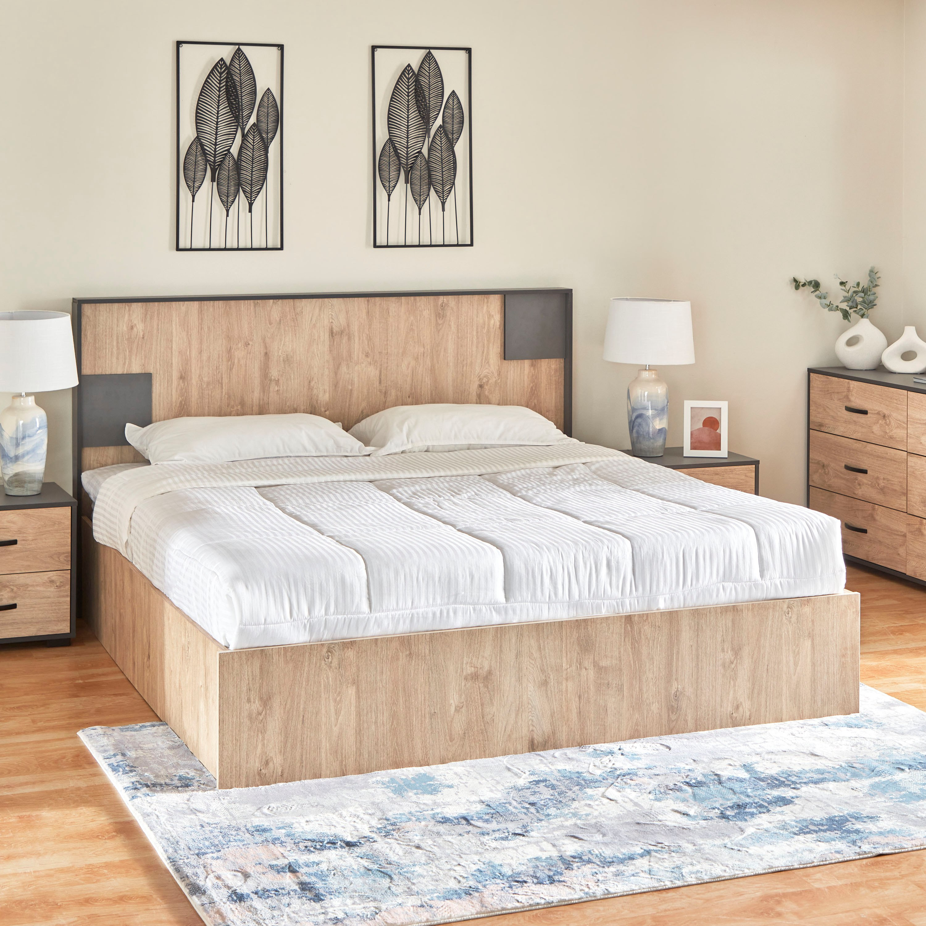 سرير كينج من أثينا يورو - 180x200 سم-hbxfurniture-bedsandbedsets-beds-king-image-1