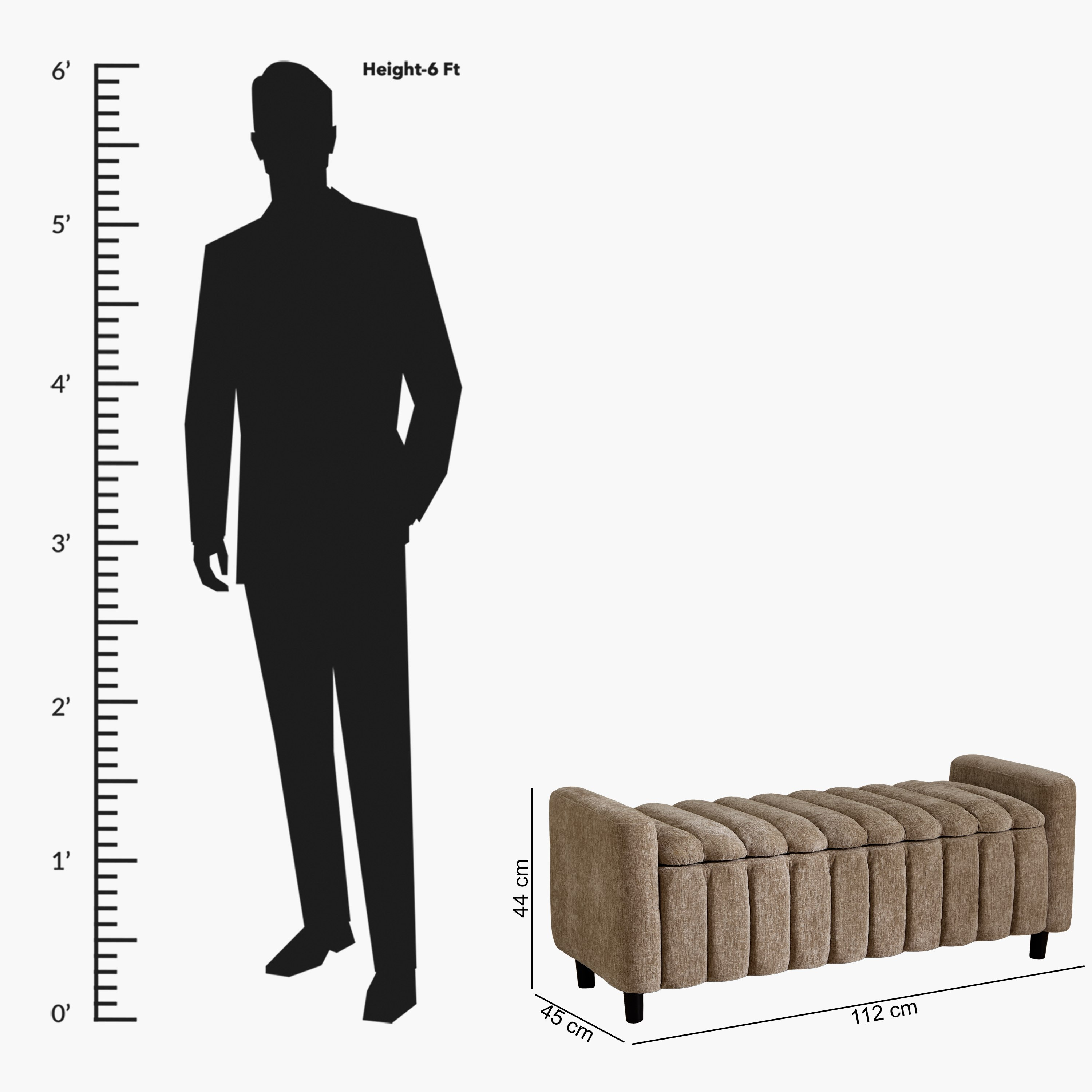 Lanso 2-Seater Fabric Bench with Storage-hbxfurniture-sofasandarmchairs-benches-image-9