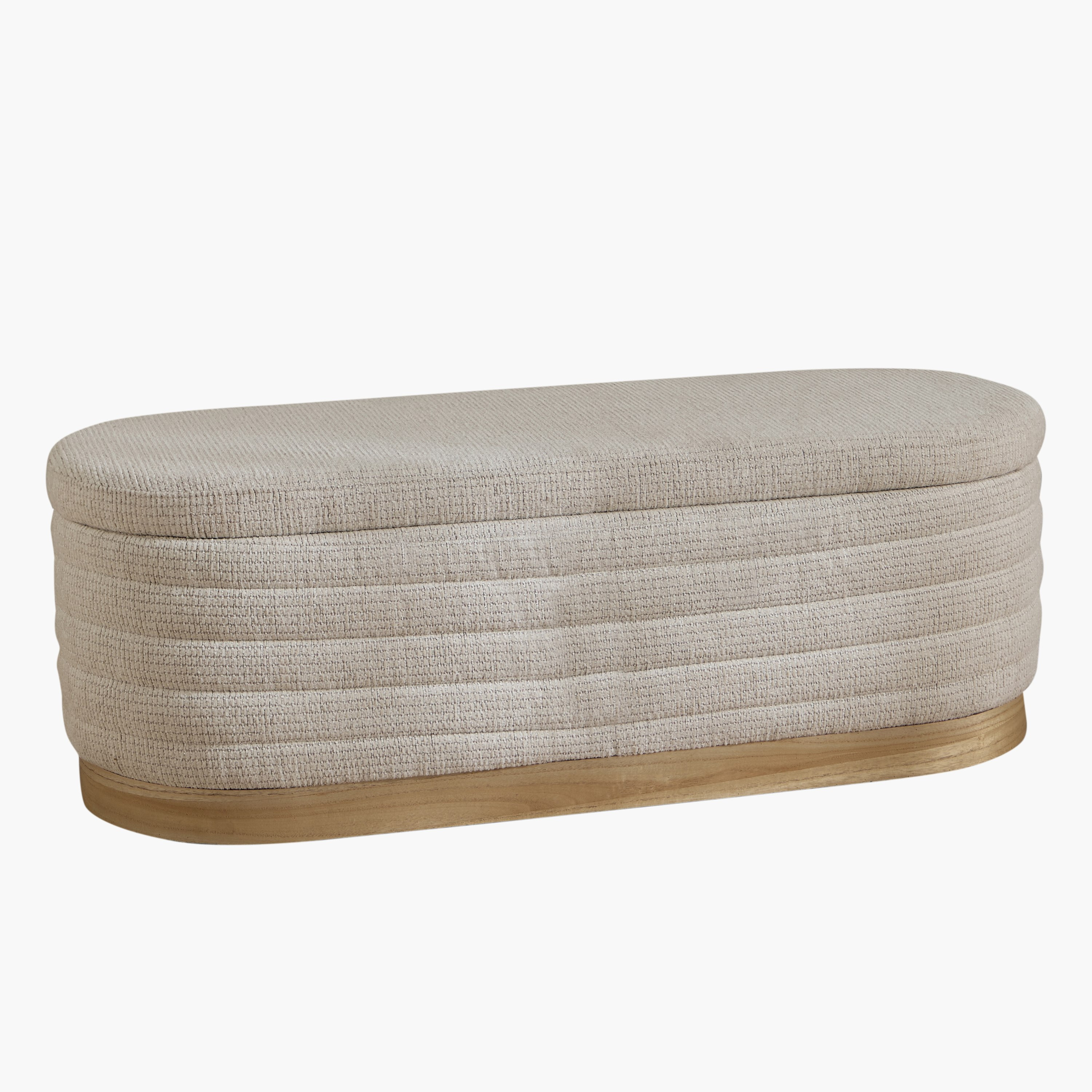 مقعد بنش قماش بمقعدين ومساحة تخزين من دارين-hbxfurniture-sofasandarmchairs-benches-image-8