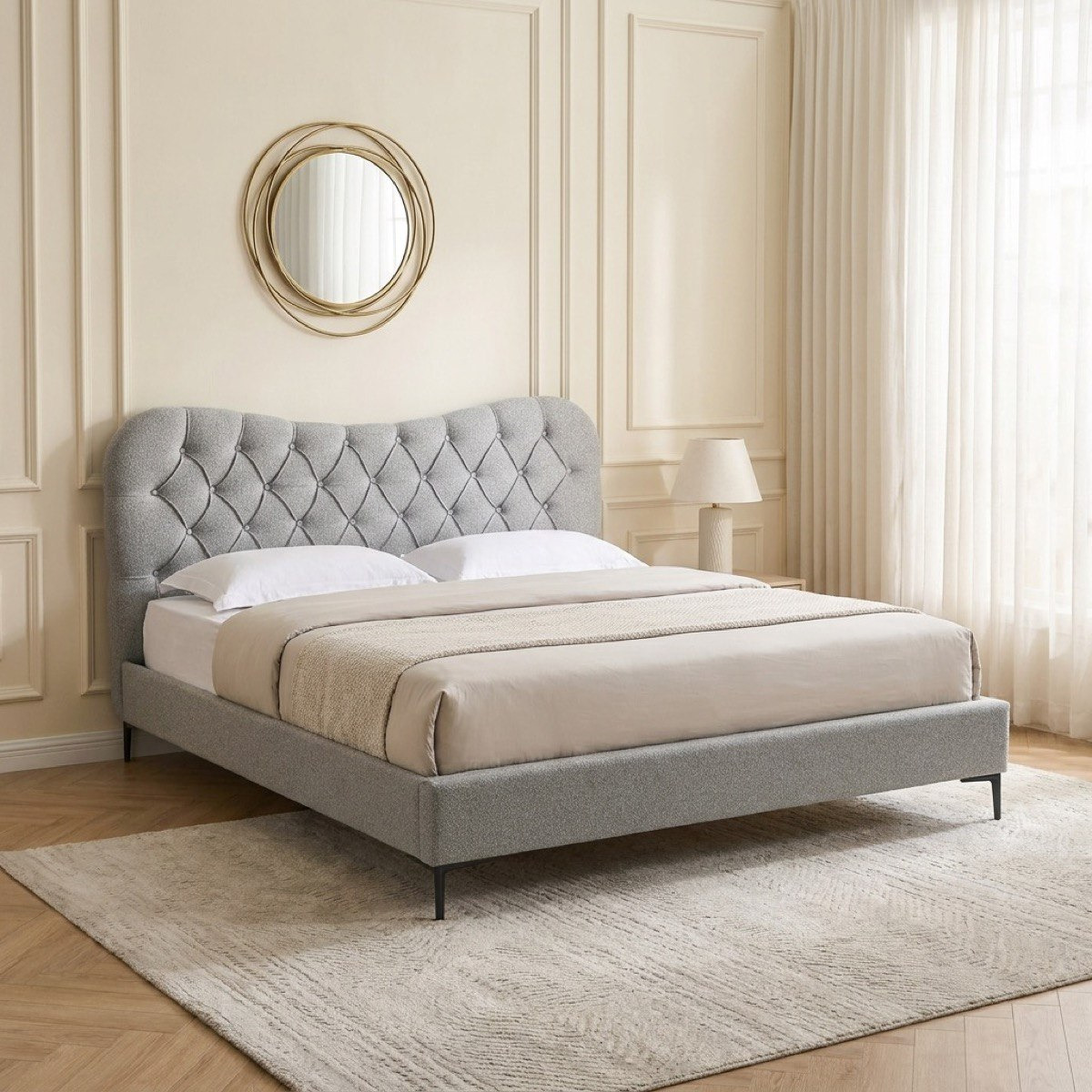 سرير كوين منجد - نورديكا ميدورا من موڤو - 160x200 سم-hbxbedroom-bedsandbedsets-beds-queen-image-1
