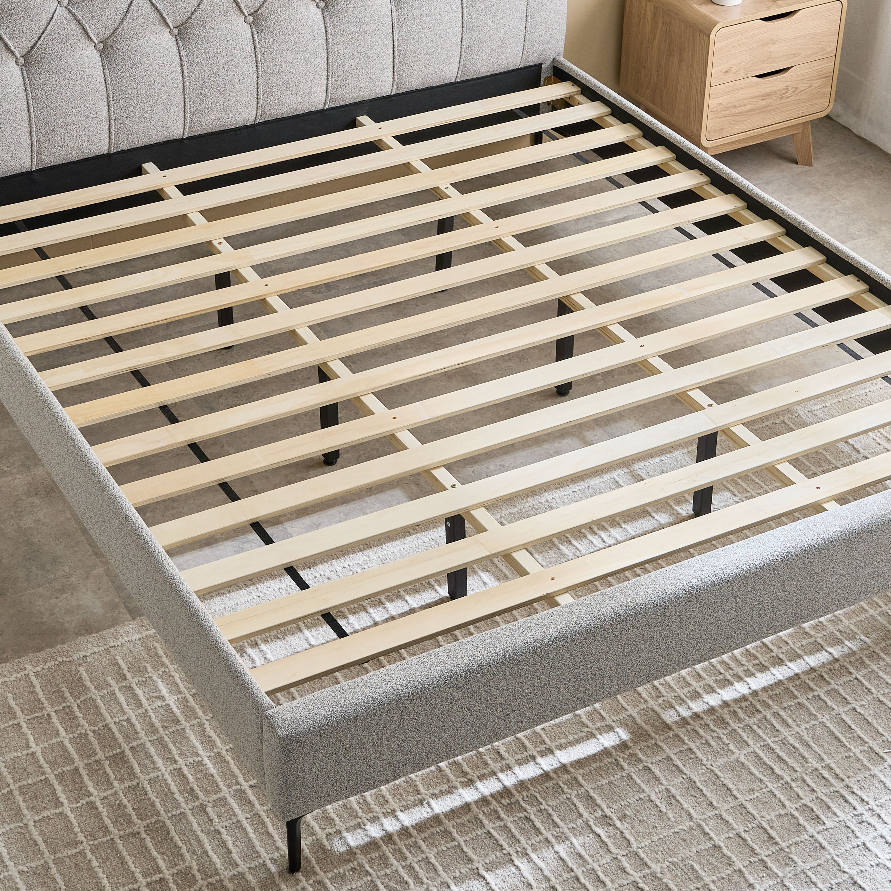 Movo Nordica Medora Upholstered King Bed - 180x200 cm-hbxfurniture-bedsandbedsets-beds-king-image-6
