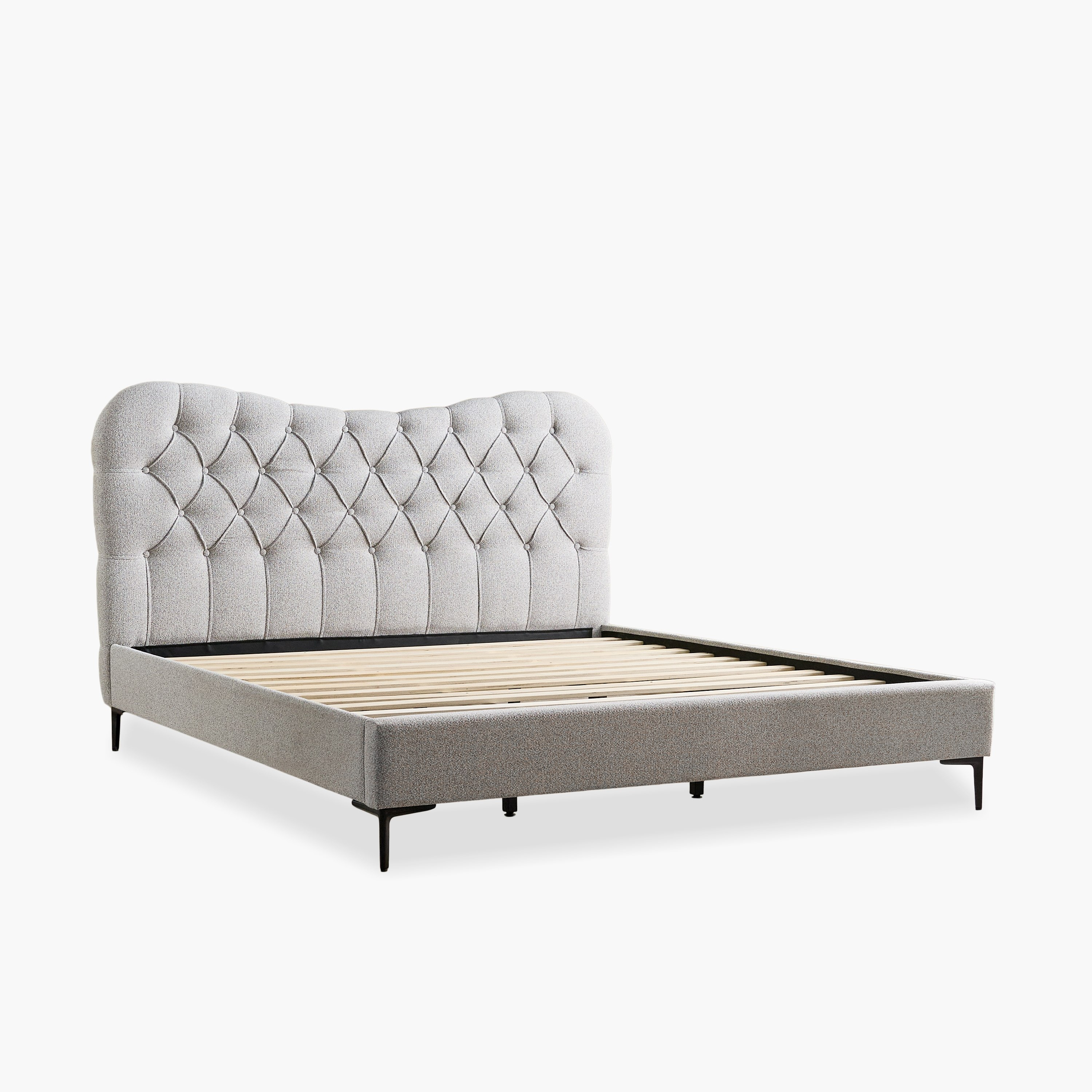 Movo Nordica Medora Upholstered King Bed - 180x200 cm-hbxfurniture-bedsandbedsets-beds-king-image-8