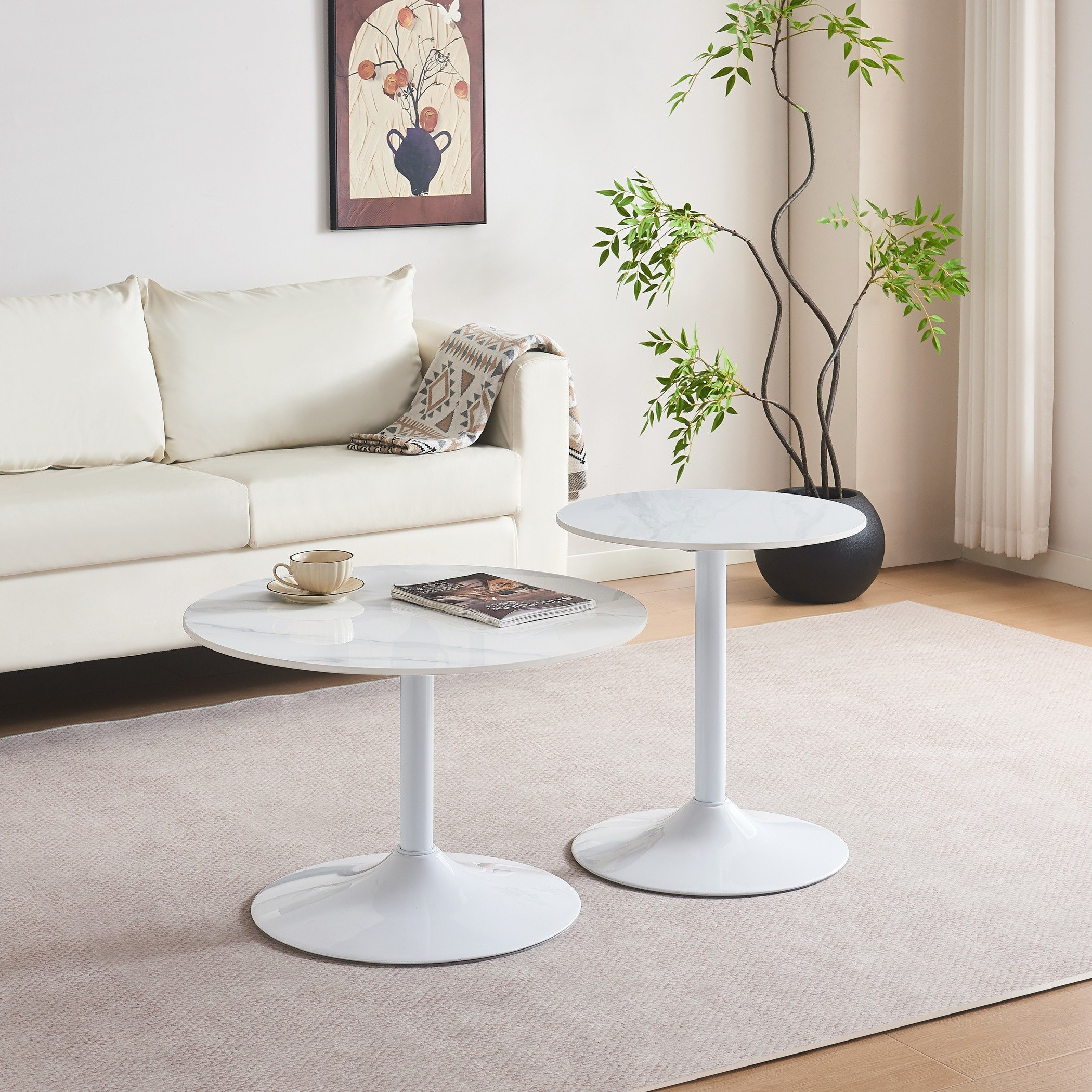 طاولة جانبية مستديرة من الحجر الملبد إن إكس تي من إلفيس-hbxfurniture-livingroom-endtables-image-4