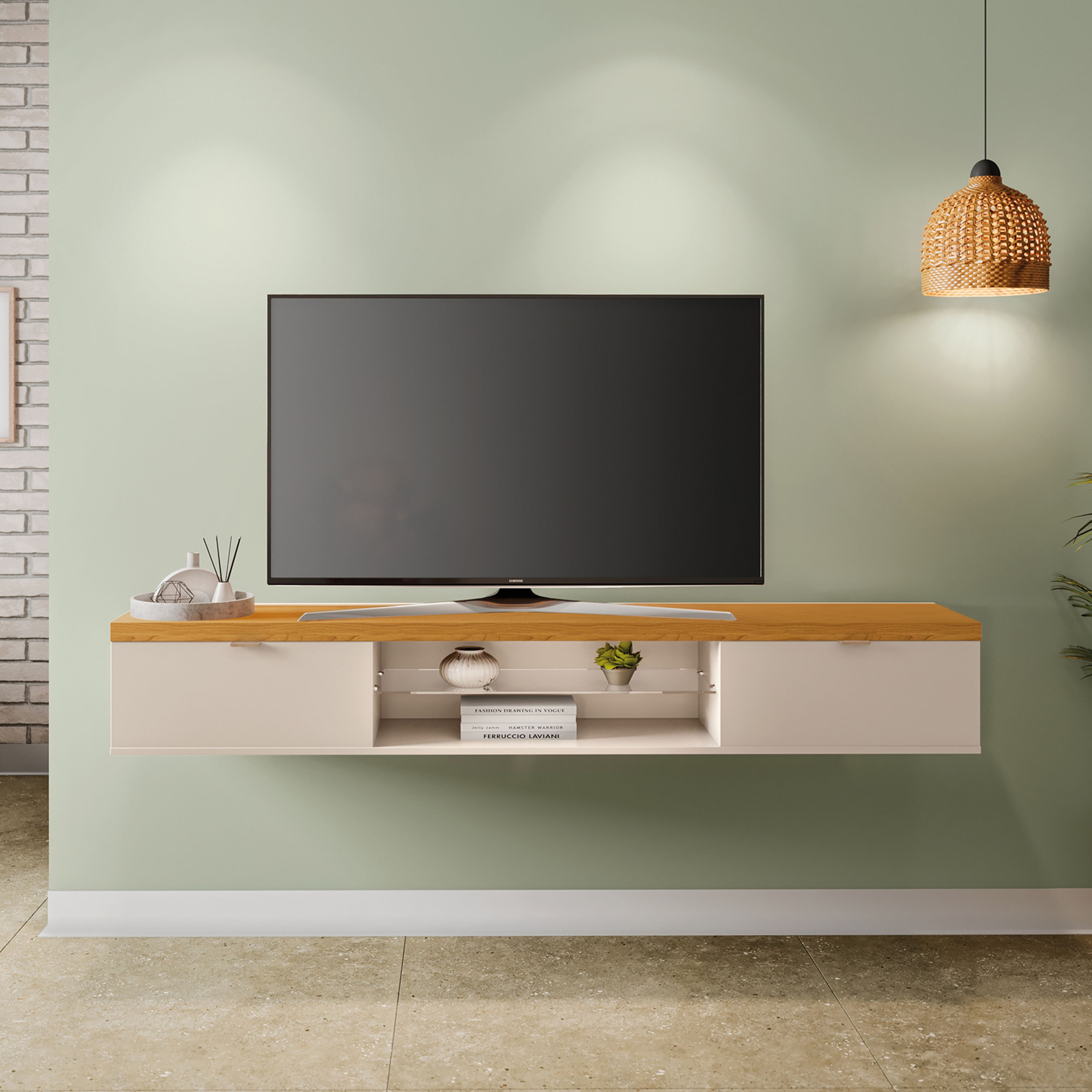 وحدة تلفزيون تُثبَّت على الحائط 1.8 متر للأجهزة حتى 75 بوصة من موفو بينيتون-hbxlivingroom-mediaunitsandstorage-tvunits-image-1