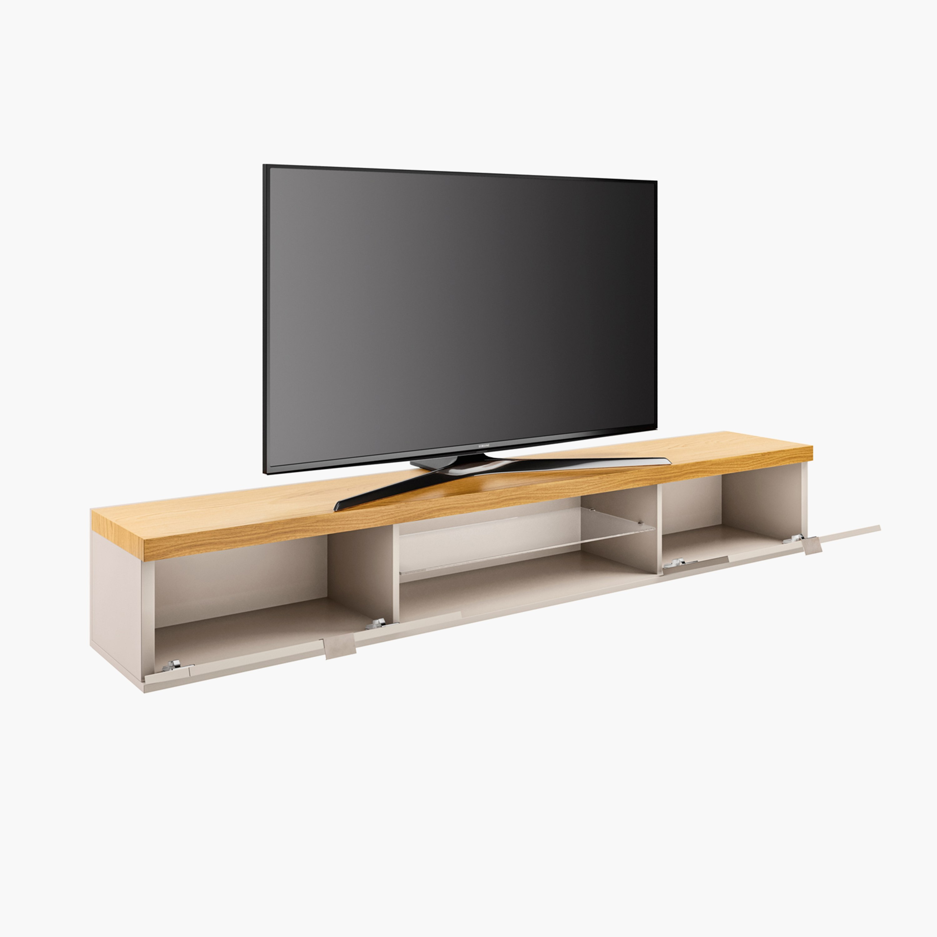 وحدة تلفزيون تُثبَّت على الحائط 1.8 متر للأجهزة حتى 75 بوصة من موفو بينيتون-hbxlivingroom-mediaunitsandstorage-tvunits-image-3