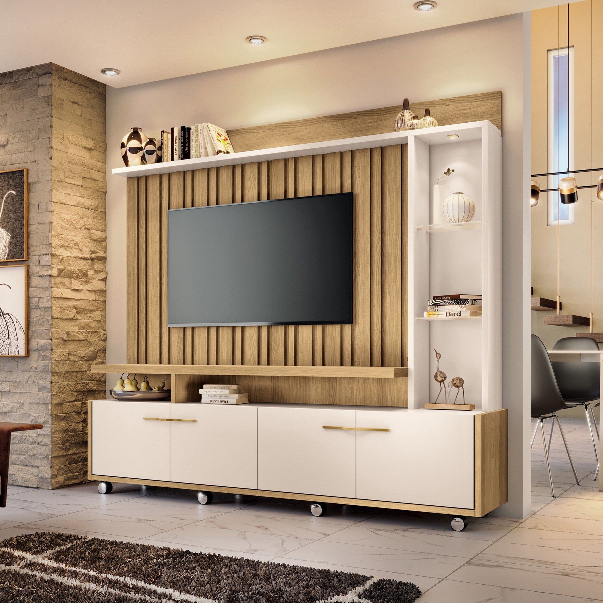 وحدة تلفزيون للأجهزة حتى 60 بوصة من ألتون-hbxlivingroom-mediaunitsandstorage-wallunits-image-1