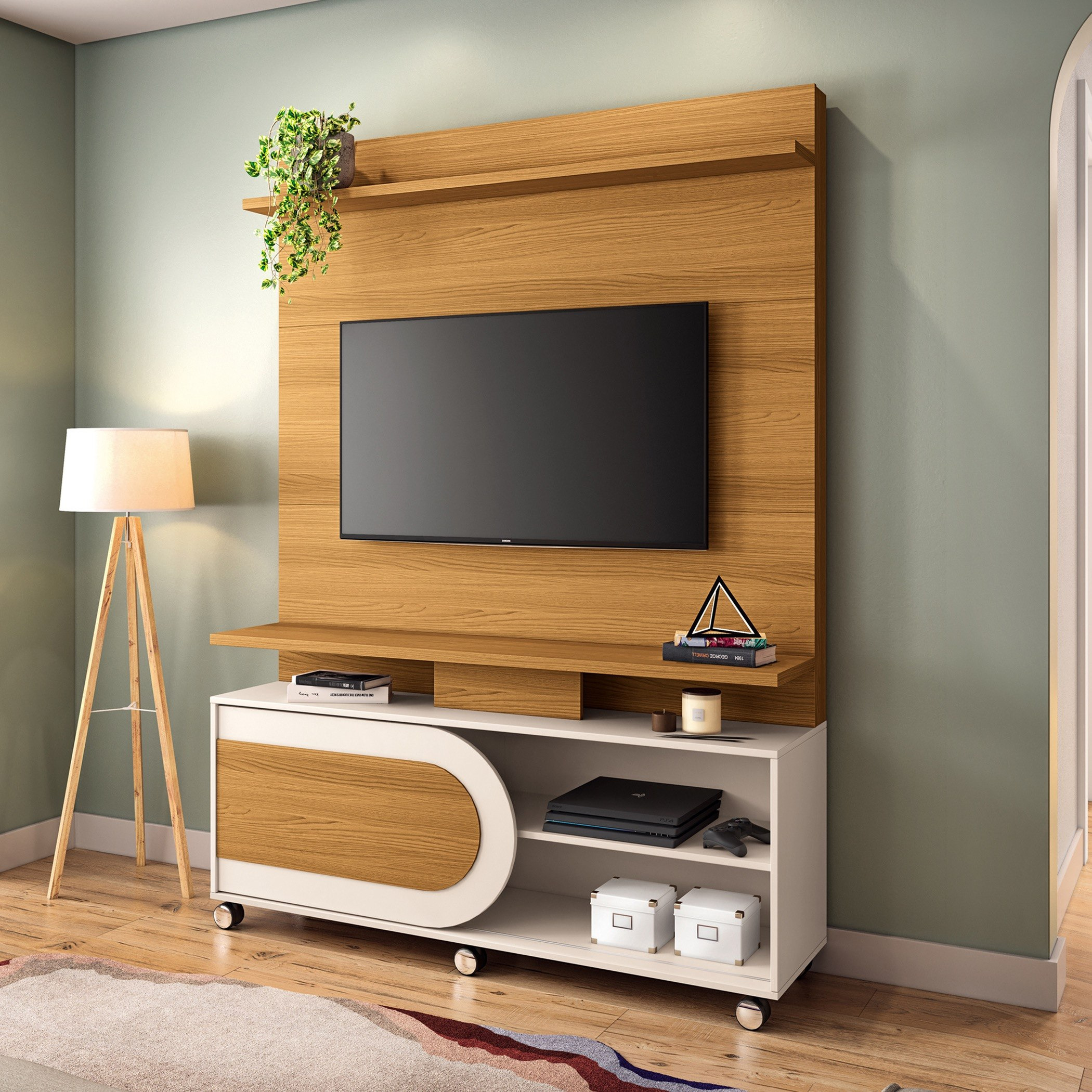 Movo Solano Wall Unit up to 55 Inches-hbxlivingroom-mediaunitsandstorage-wallunits-image-1