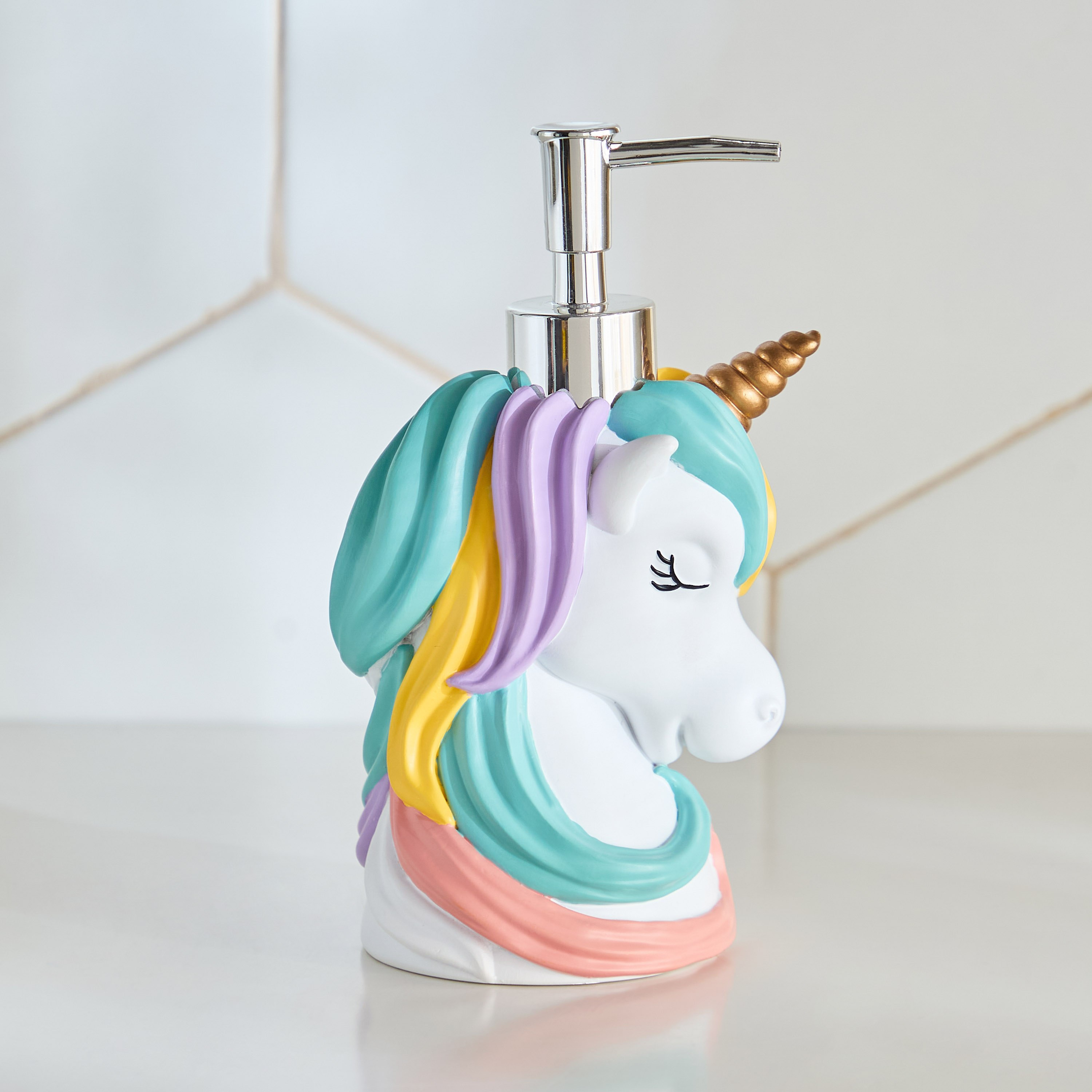 Ivy Harper Unicorn Resin Soap Dispenser - 10x7x19 cm-hbxhomeware-hbxbathroom-image-5