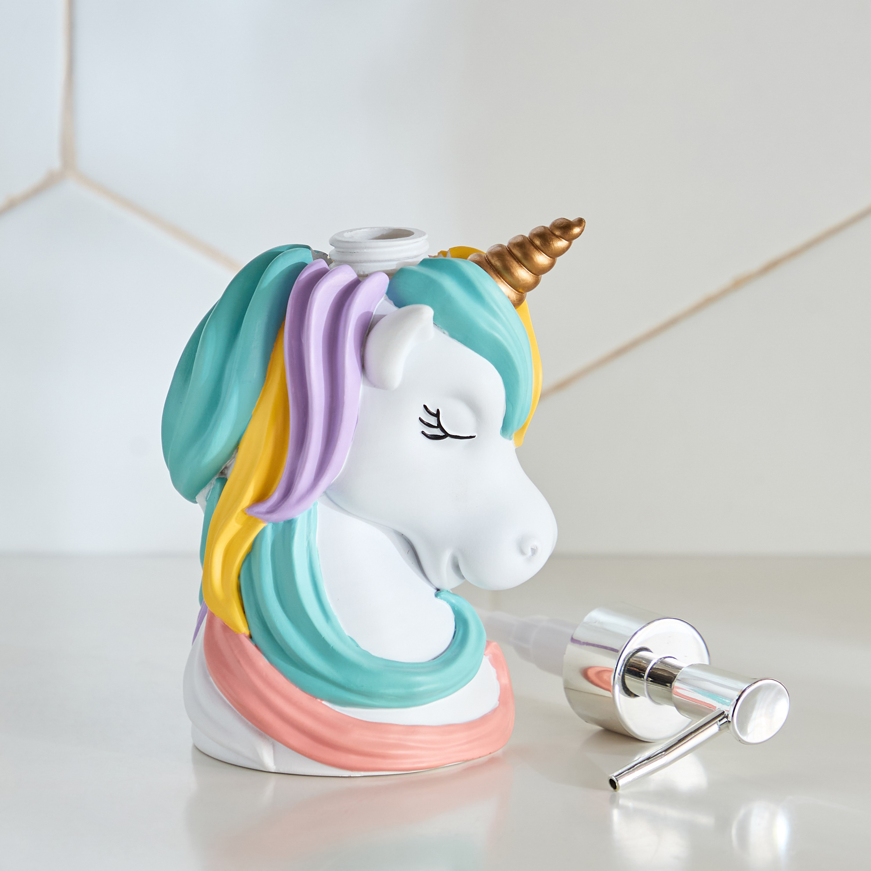 Ivy Harper Unicorn Resin Soap Dispenser - 10x7x19 cm-hbxhomeware-hbxbathroom-image-6