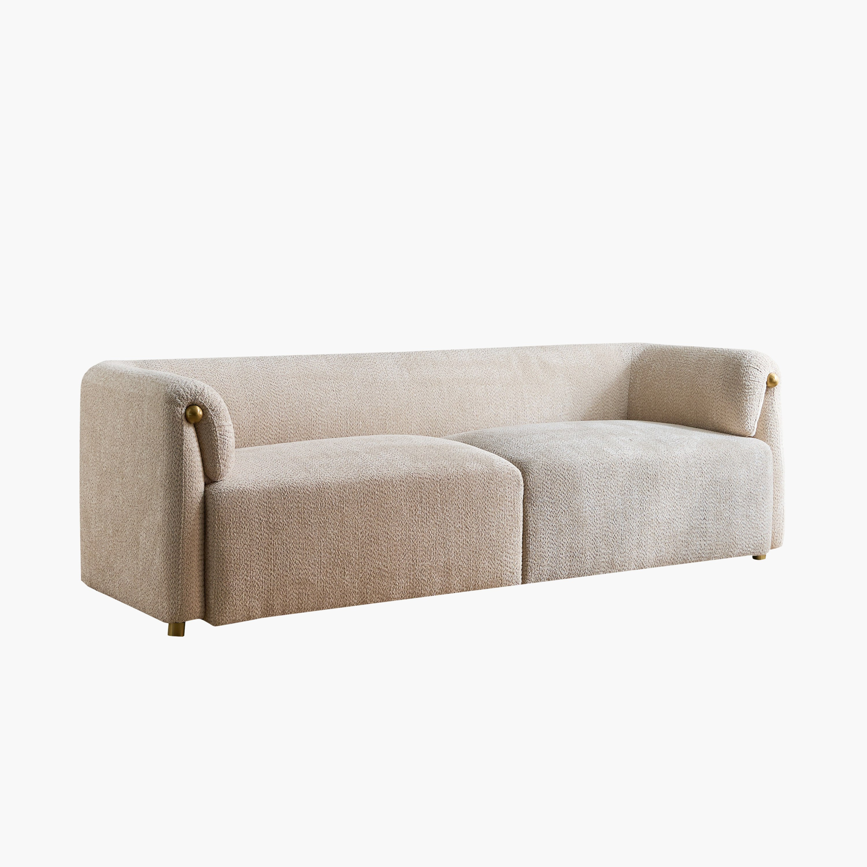 Scallop 3-Seater Fabric Sofa with 3 Cushions-hbxlivingroom-sofasandarmchairs-sofas-image-10