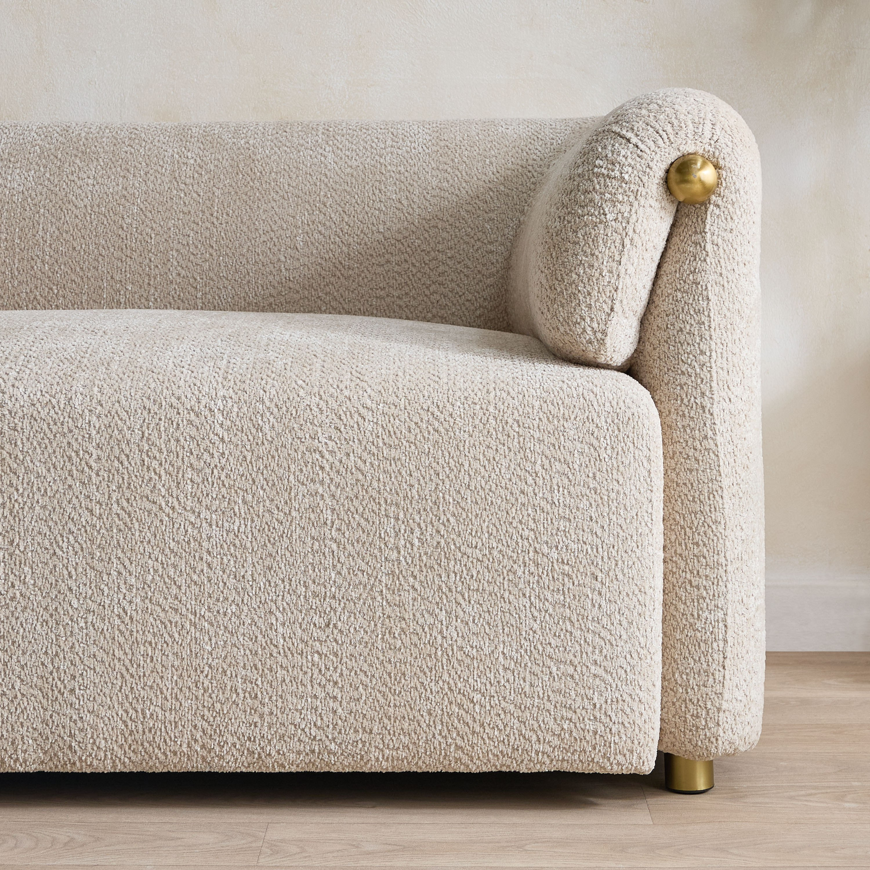 Scallop 3-Seater Fabric Sofa with 3 Cushions-hbxlivingroom-sofasandarmchairs-sofas-image-5