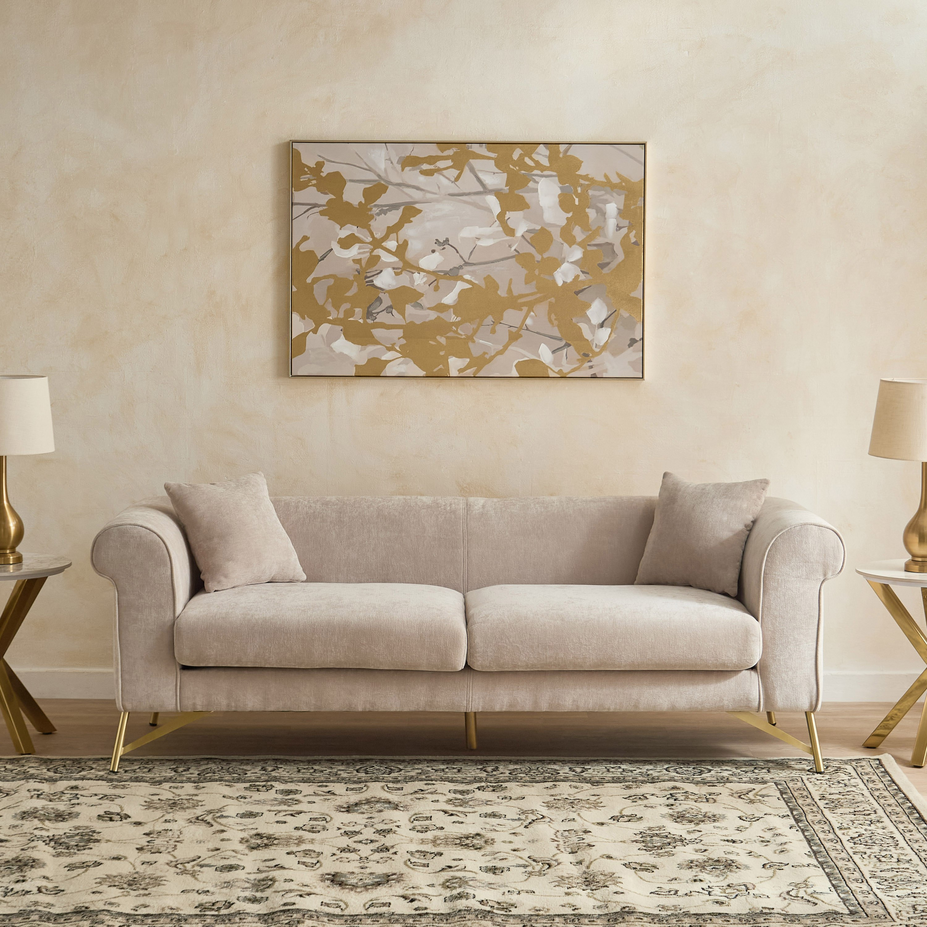 Hudson 3-Seater Fabric Sofa with 2 Cushions-hbxlivingroom-sofasandarmchairs-sofas-image-2