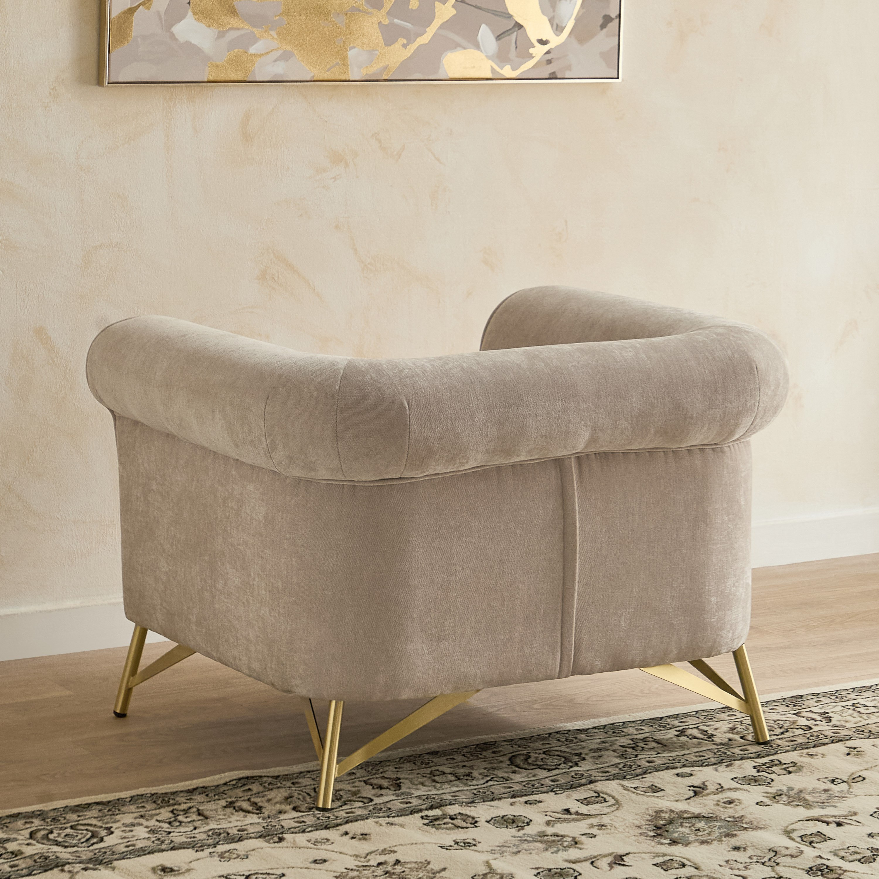 Hudson Fabric Armchair Sofa with Cushion-hbxlivingroom-sofasandarmchairs-sofas-image-3