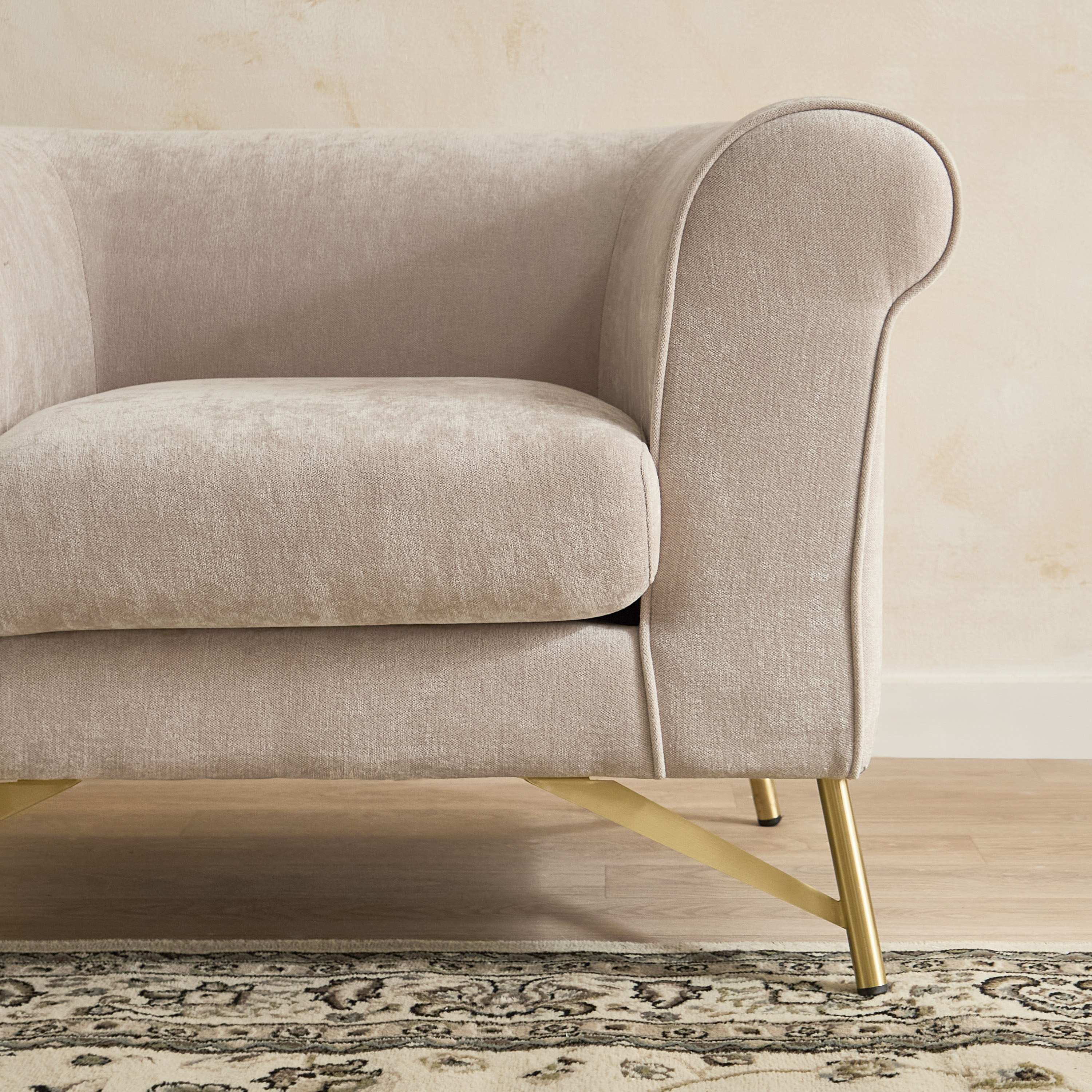 Hudson Fabric Armchair Sofa with Cushion-hbxlivingroom-sofasandarmchairs-sofas-image-4