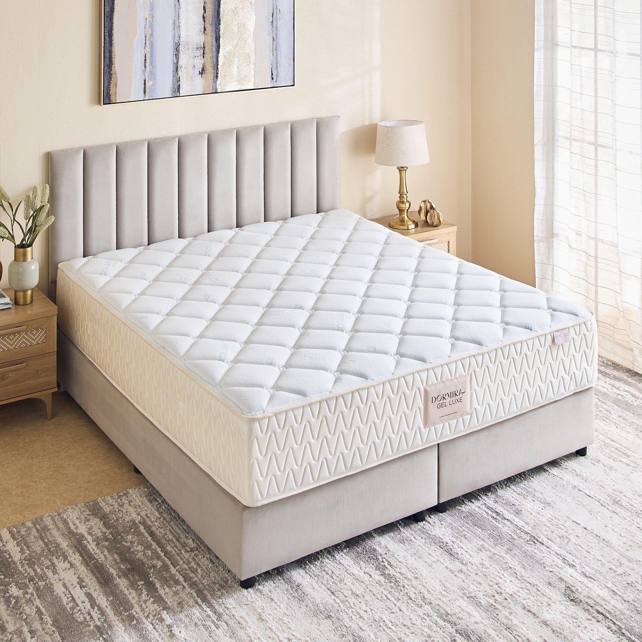 i-Dormira Gel Luxe Hotel Collection Gel Memory Foam Pocket Spring Mattress - 200x200x33cm-hbxfurniture-mattresses-superking-image-3